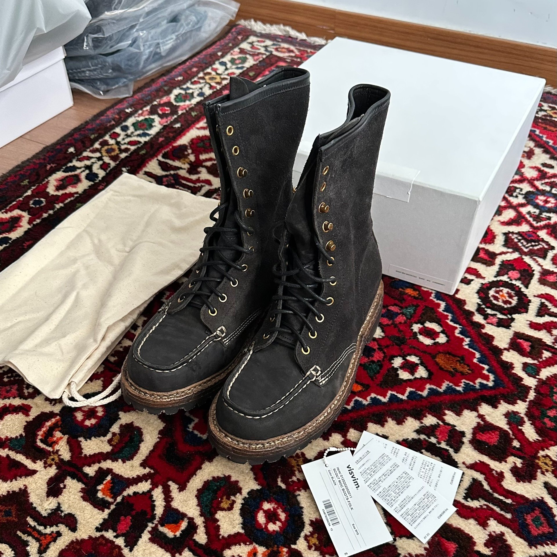 VISVIM 25AW SCOUT MOC BOOTS — front