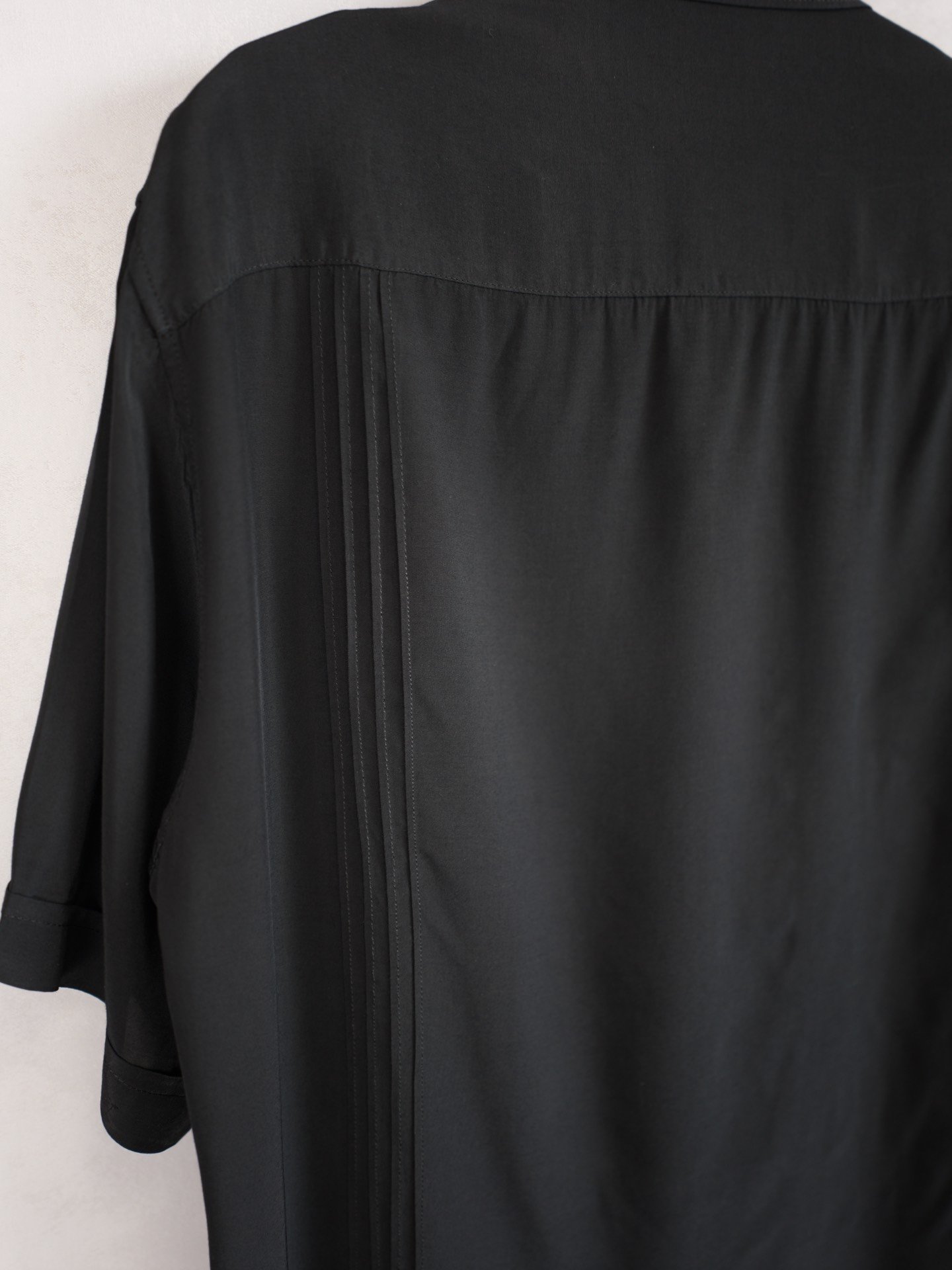 Yohji Yamamoto 16SS Silk Blend Short-Sleeve Shirt — label