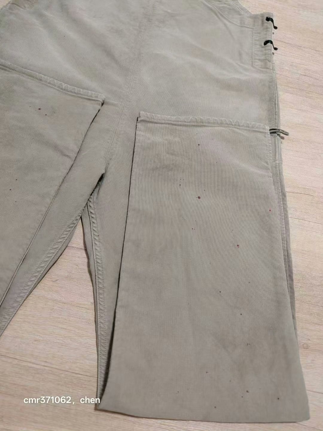 VISVIM 22SS G.CORDS OVERALLS — front