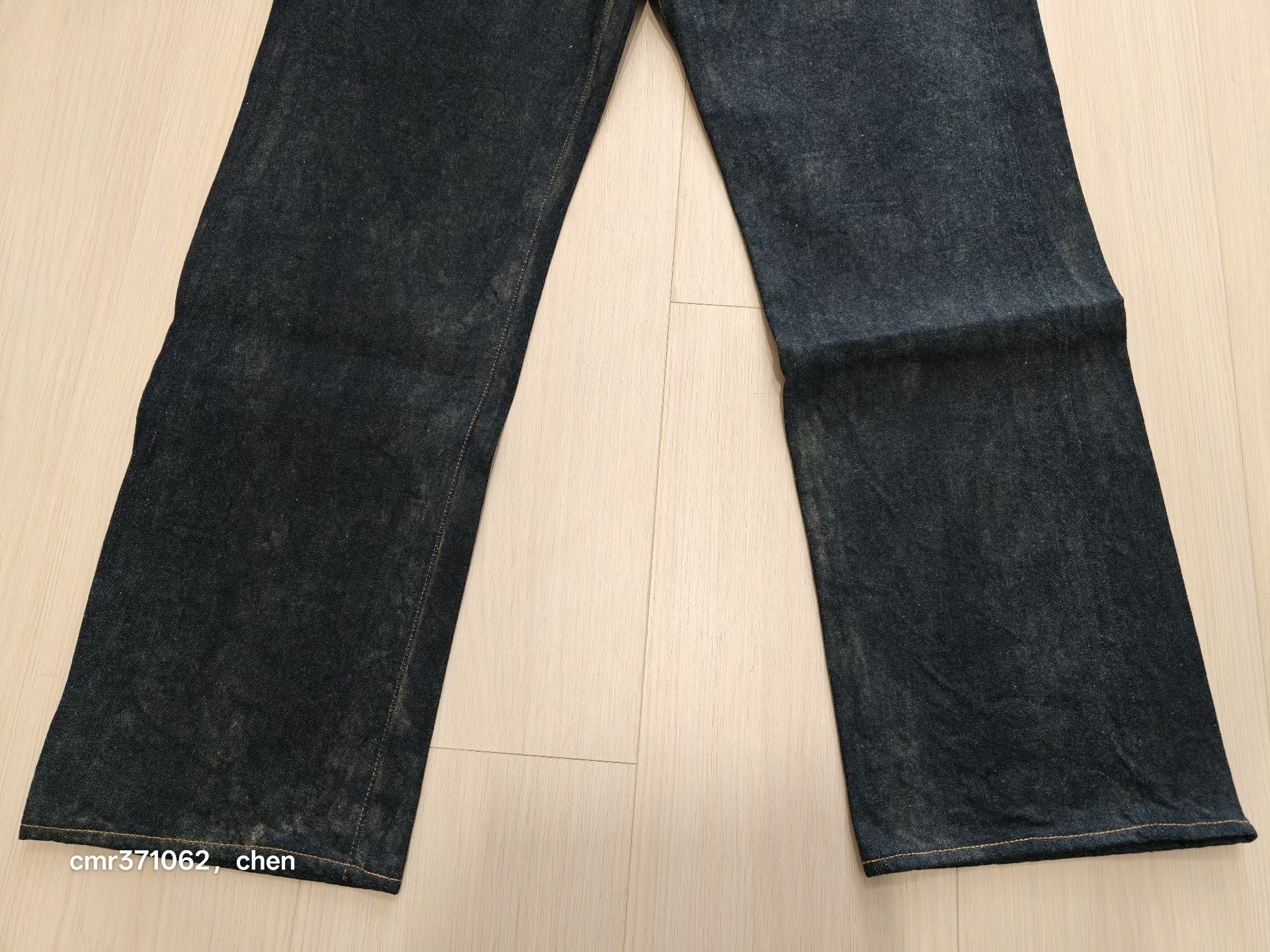VISVIM RAW MUD OD Denim Jeans — back