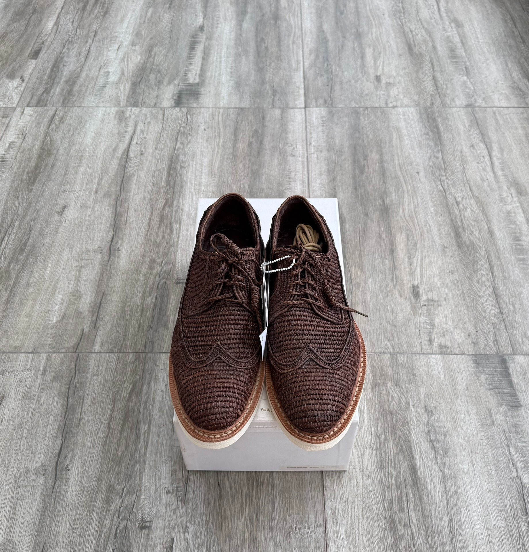 Visvim Patrician Raffia-Folk Low-Top