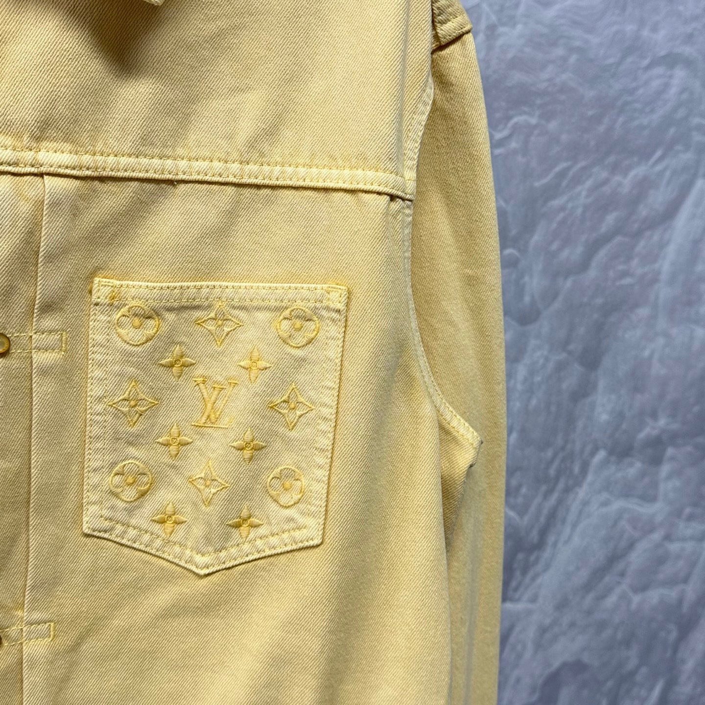 Louis Vuitton FW25 Solid Denim Jacket — detail