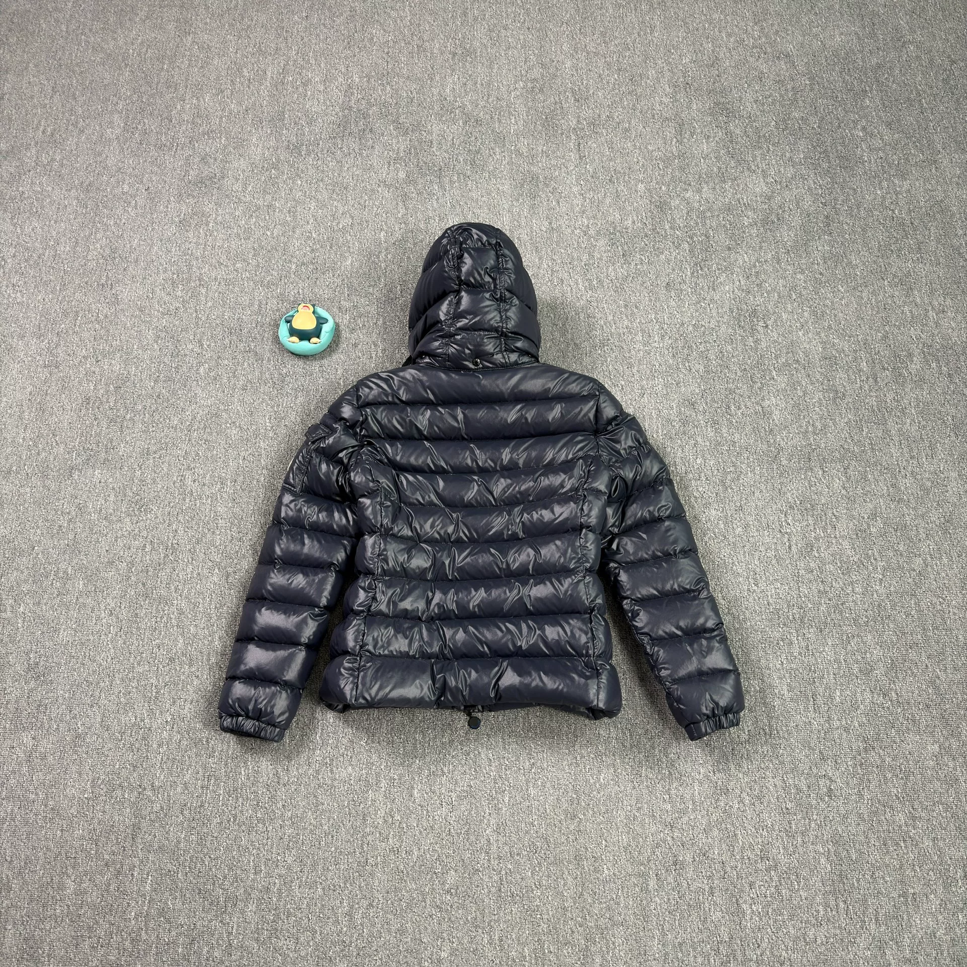 Moncler Bady Navy Short Down Jacket — front