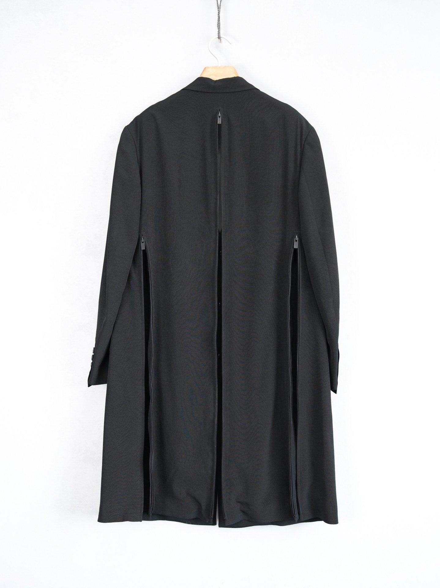 Yohji Yamamoto 25SS Multi-Zipper Long Coat