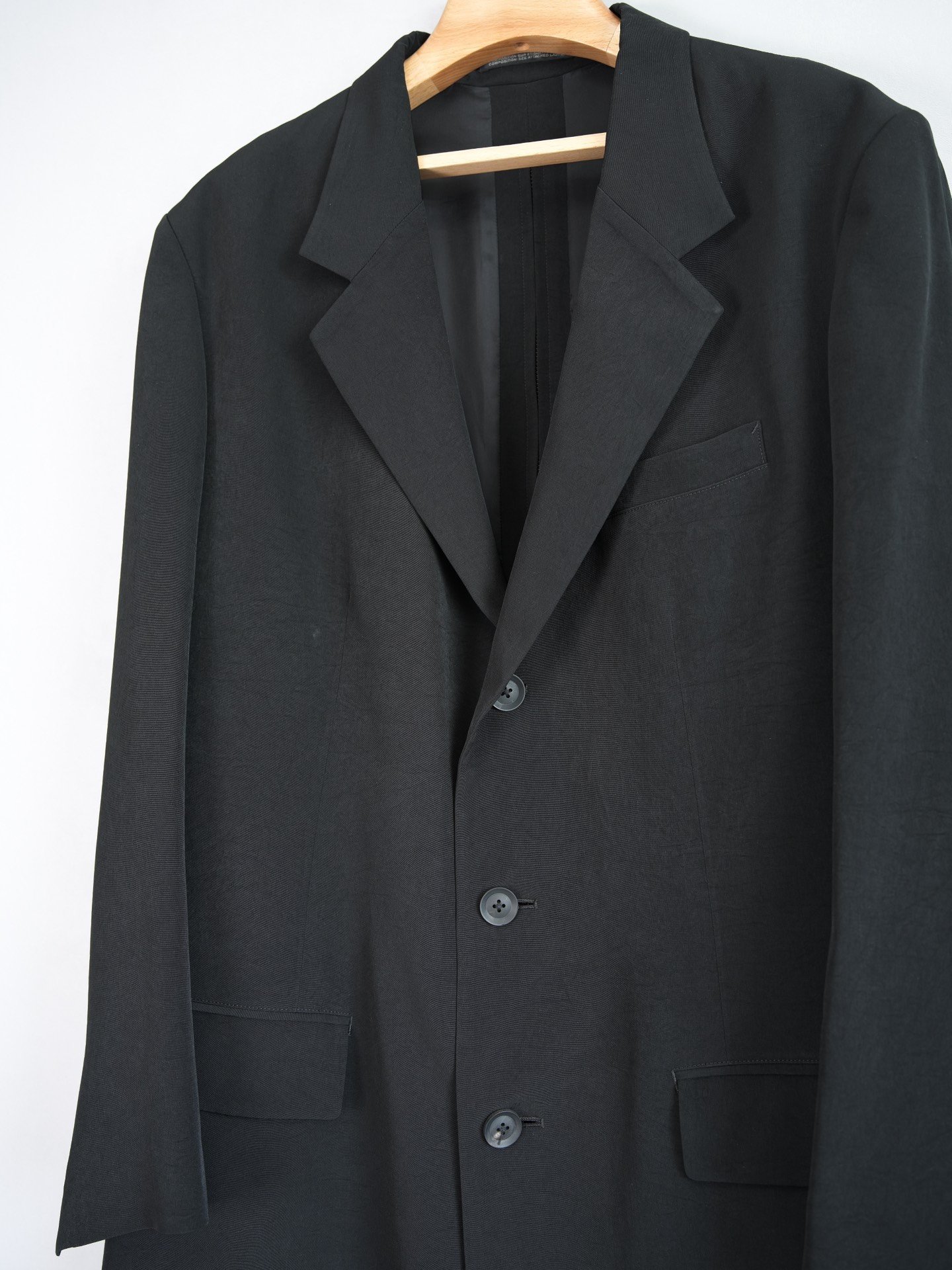 Yohji Yamamoto 25SS Multi-Zipper Long Coat — back