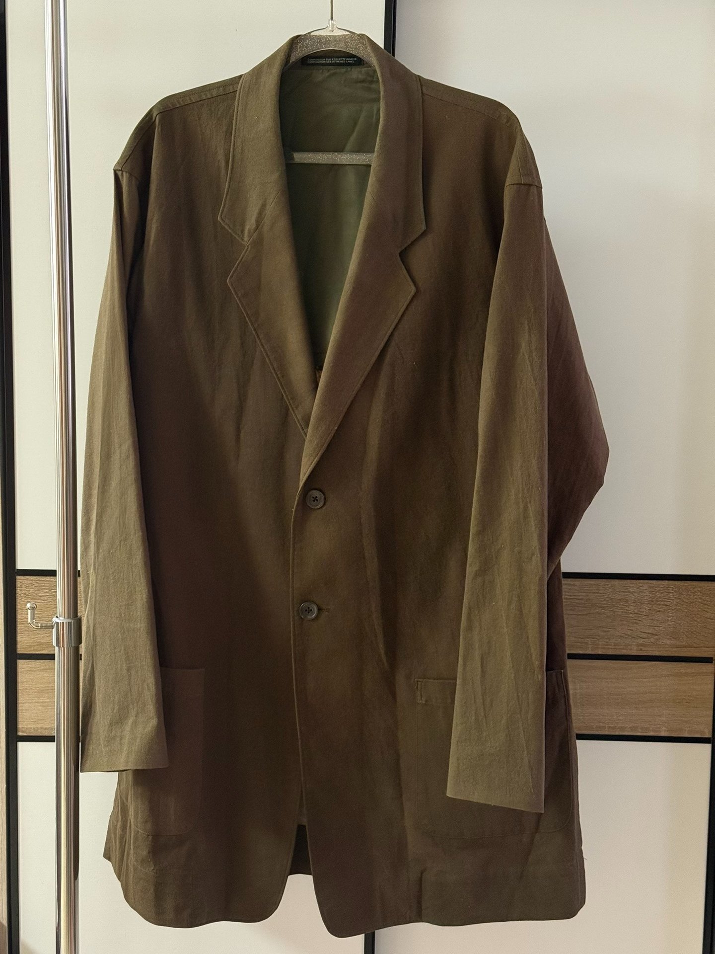 Yohji Yamamoto 17ss Hand-Drawn Portrait Suit — front
