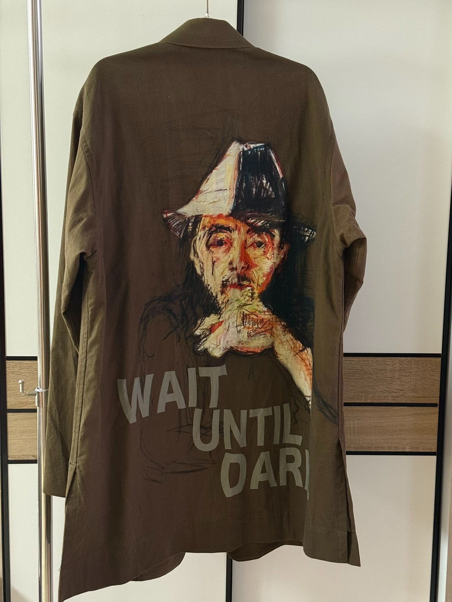 Yohji Yamamoto 17ss Hand-Drawn Portrait Suit