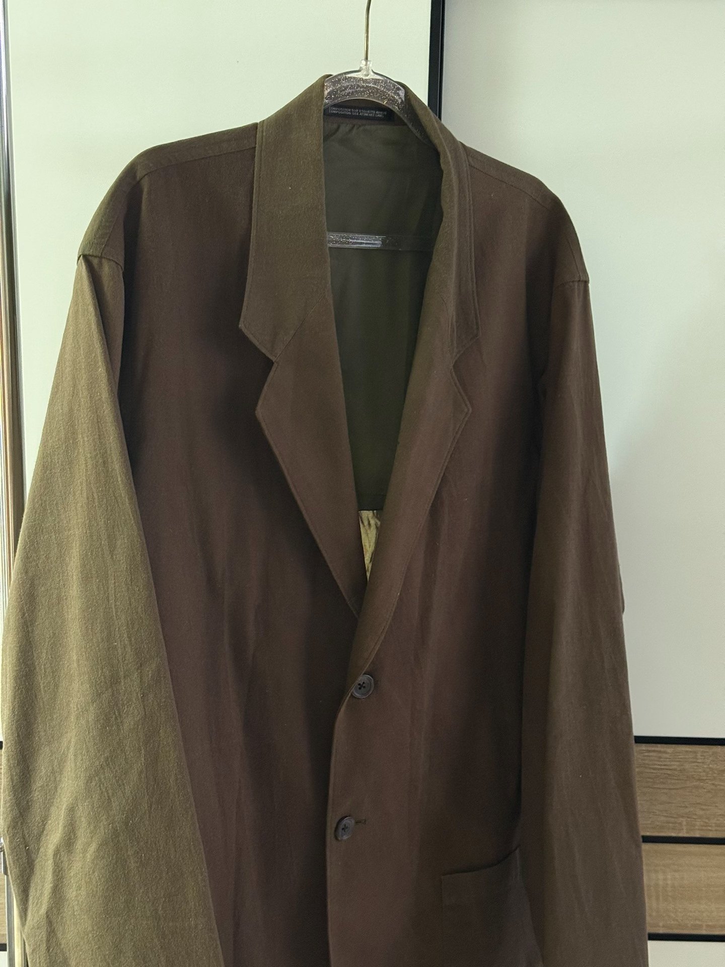 Yohji Yamamoto 17ss Hand-Drawn Portrait Suit — detail