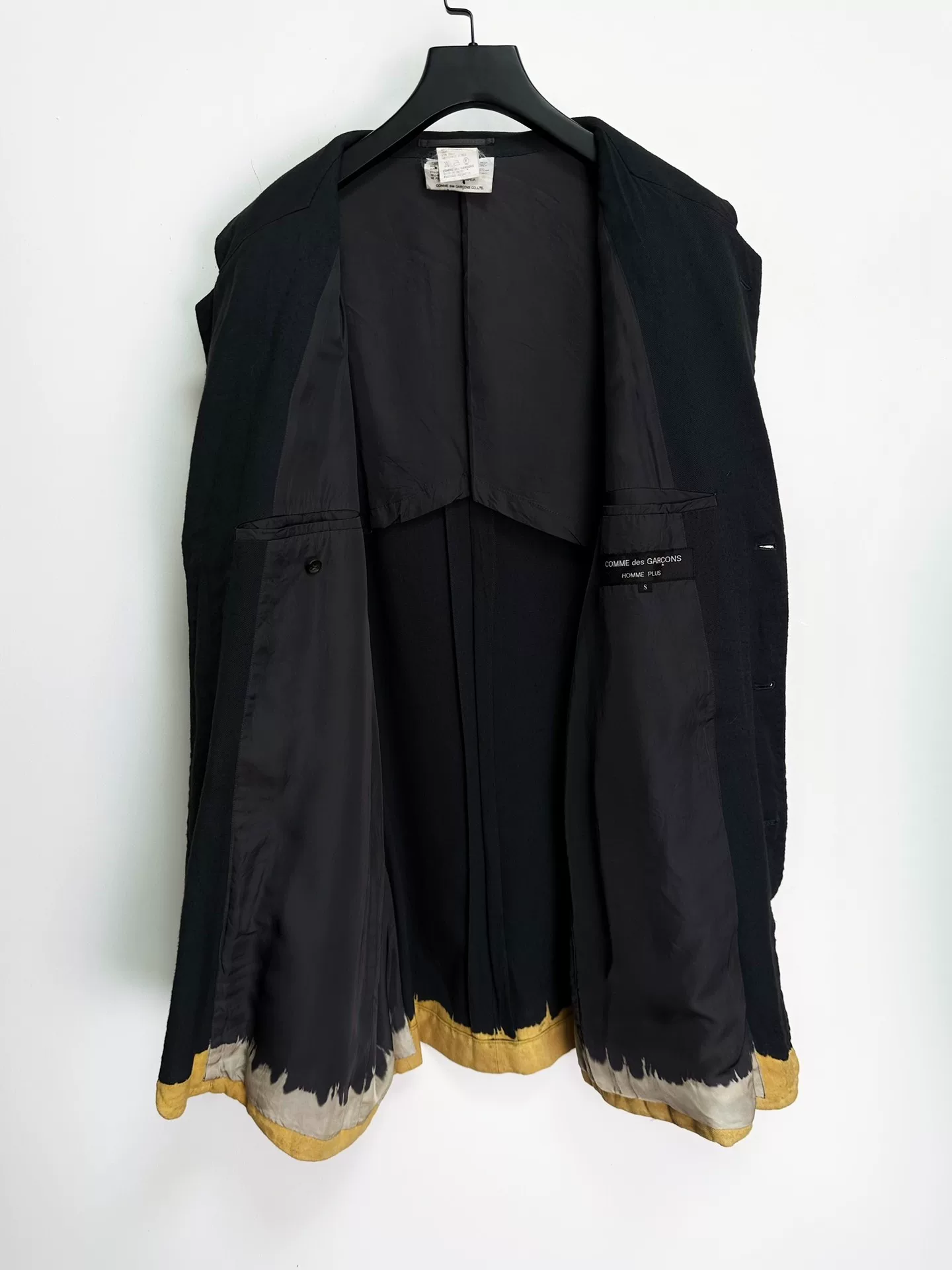 Comme des Garcons 93AW Fading Coat — detail