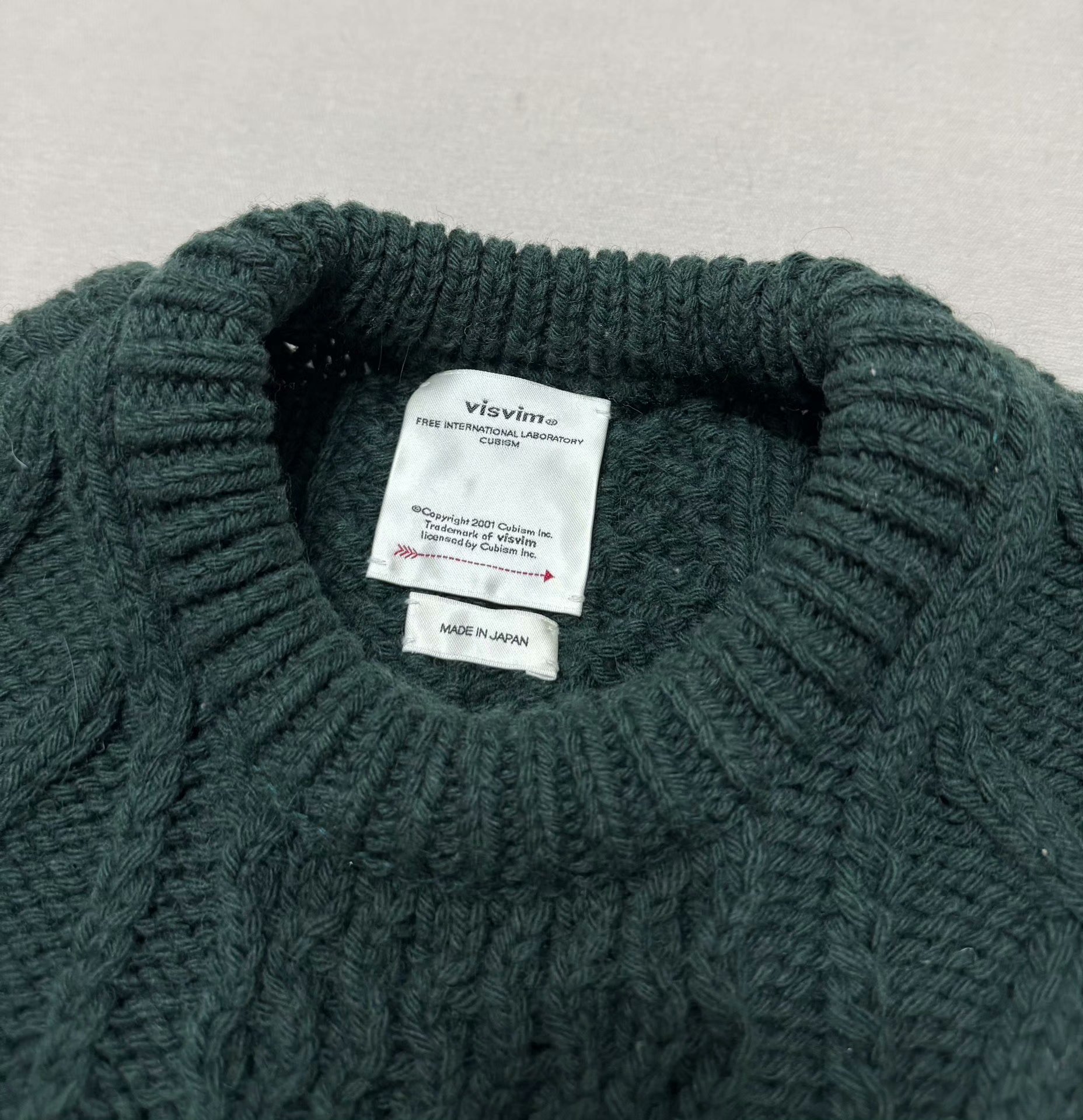 VISVIM 21AW AMPLUS CREW KNIT L/S — label
