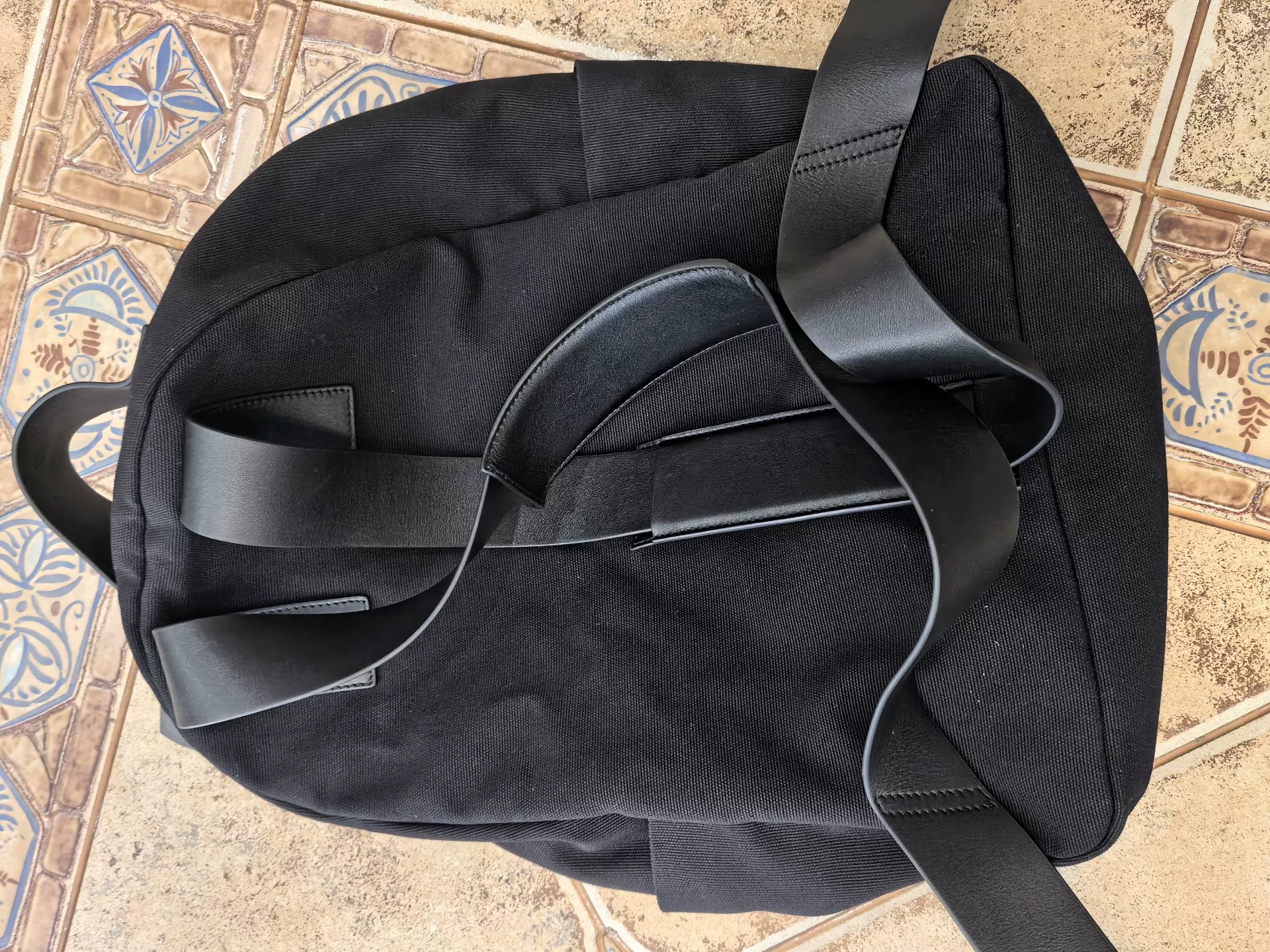 FEAR OF GOD 7th Collection Black Backpack — front