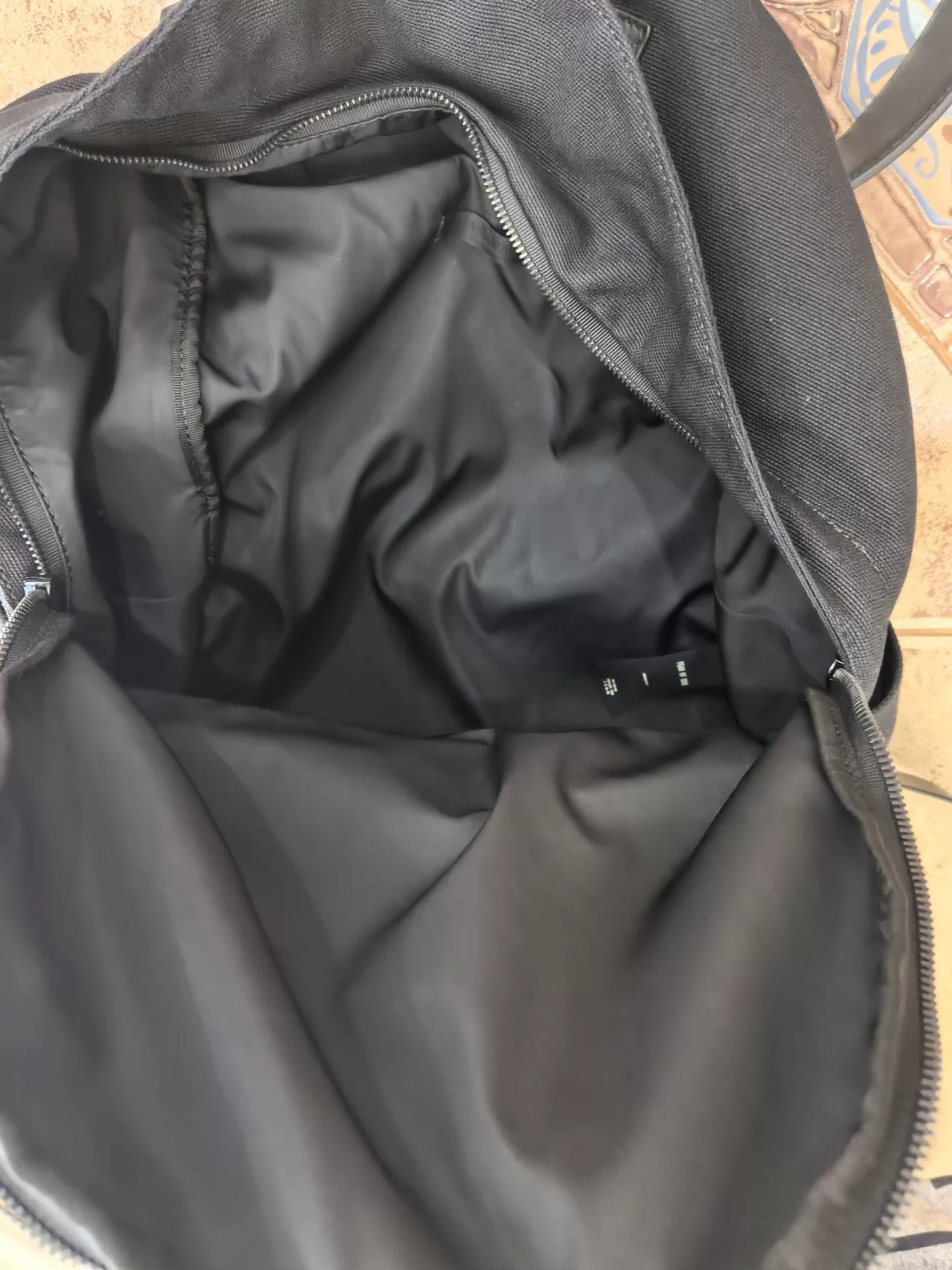 FEAR OF GOD 7th Collection Black Backpack — back