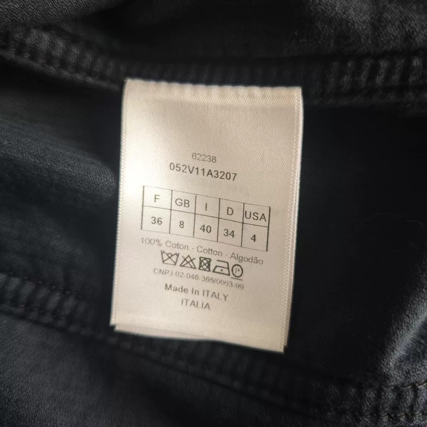 Dior Dark Blue CD Bee Embroidered Corduroy Jacket — back