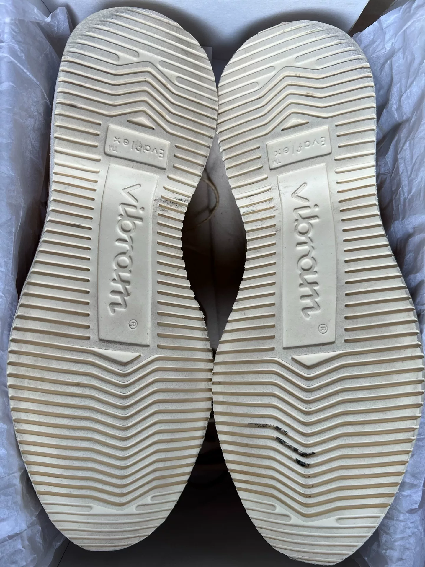 visvim patrician raffia folk shoes — label