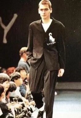 Yohji Yamamoto 90s Dog Embroidery Jacket — label