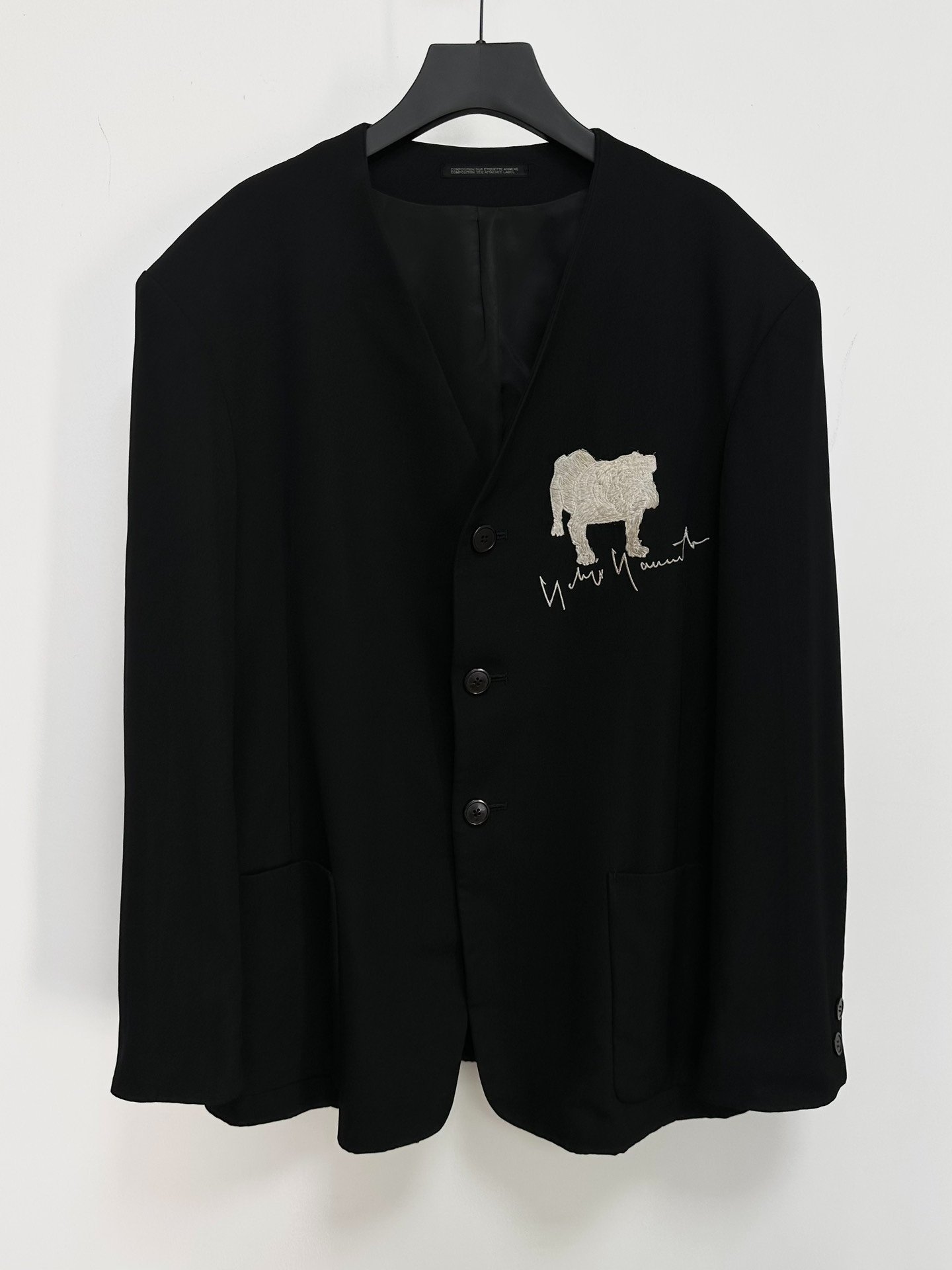 Yohji Yamamoto 90s Dog Embroidery Jacket