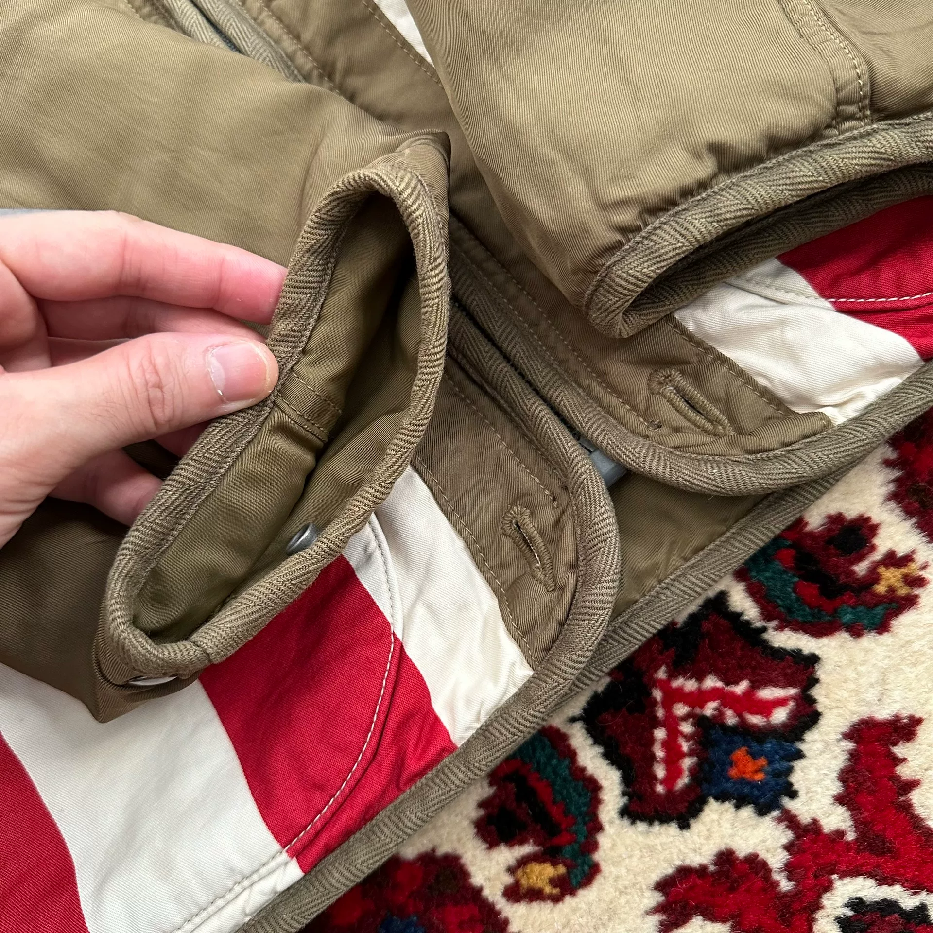 visvim 19SS Iris Mud-Dyed Jacket — label