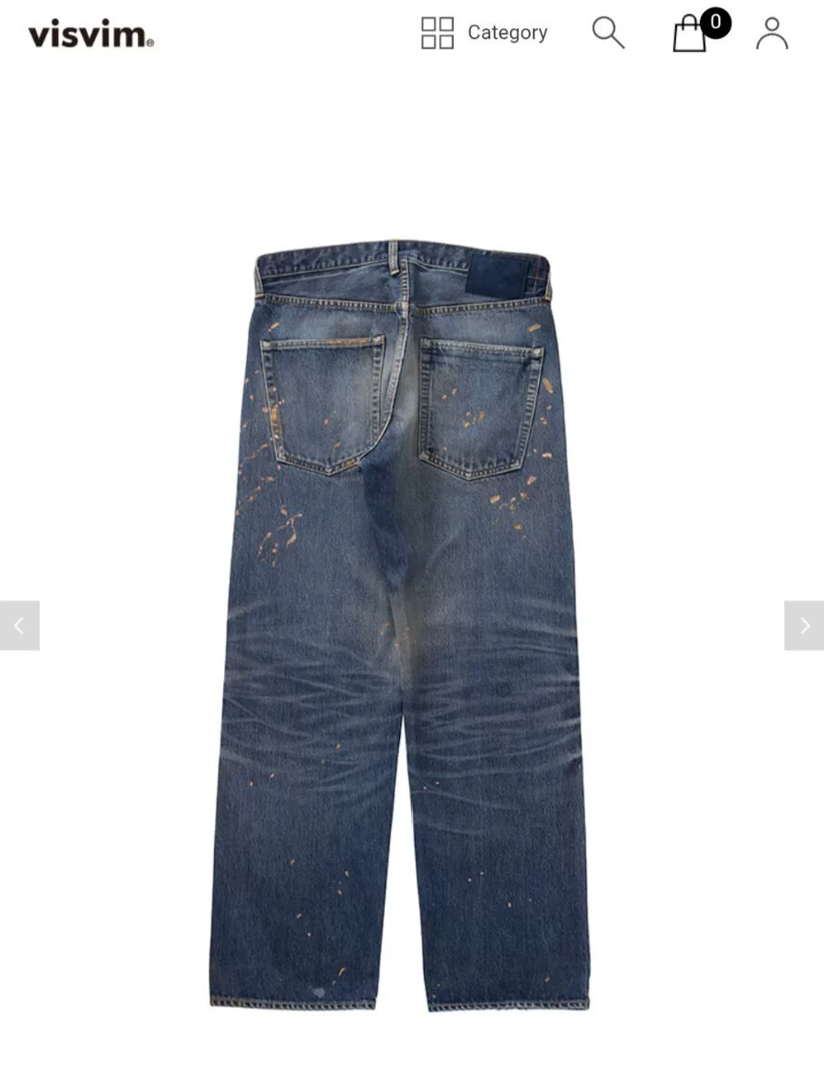 visvim 26SS SOCIAL SCULPTURE NARROW Jeans — back