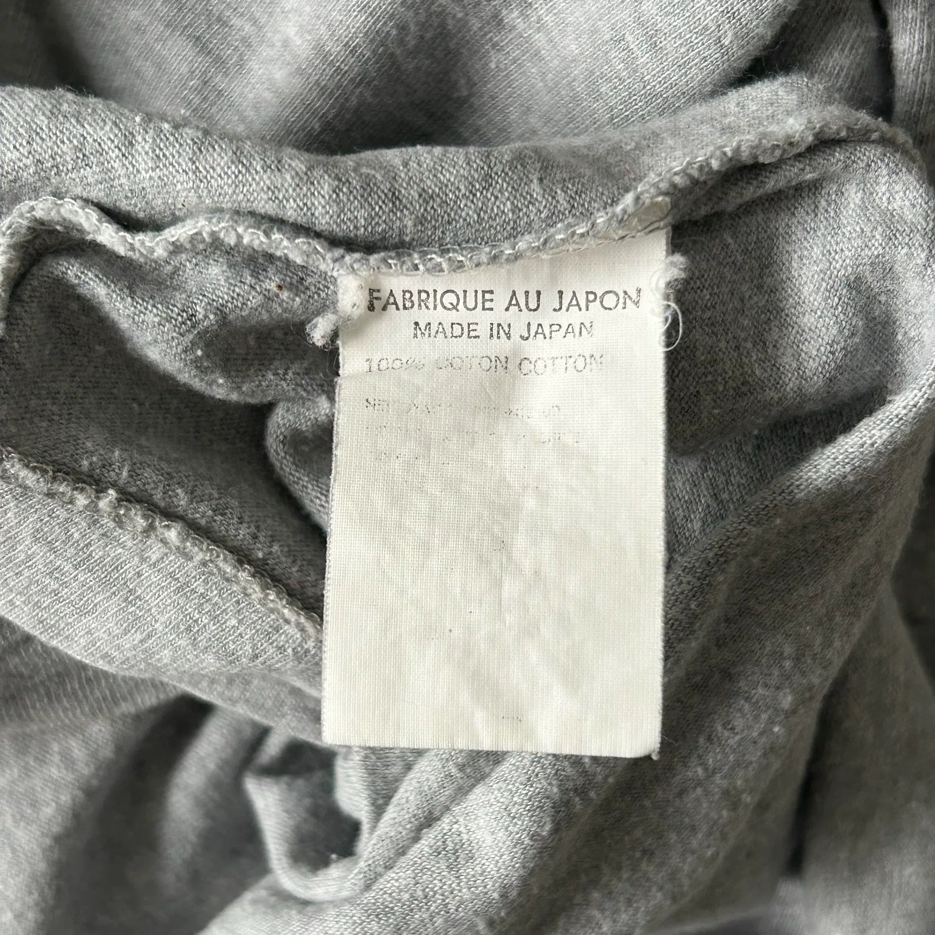 Yohji Yamamoto 00s Y's High-Neck T-shirt — label
