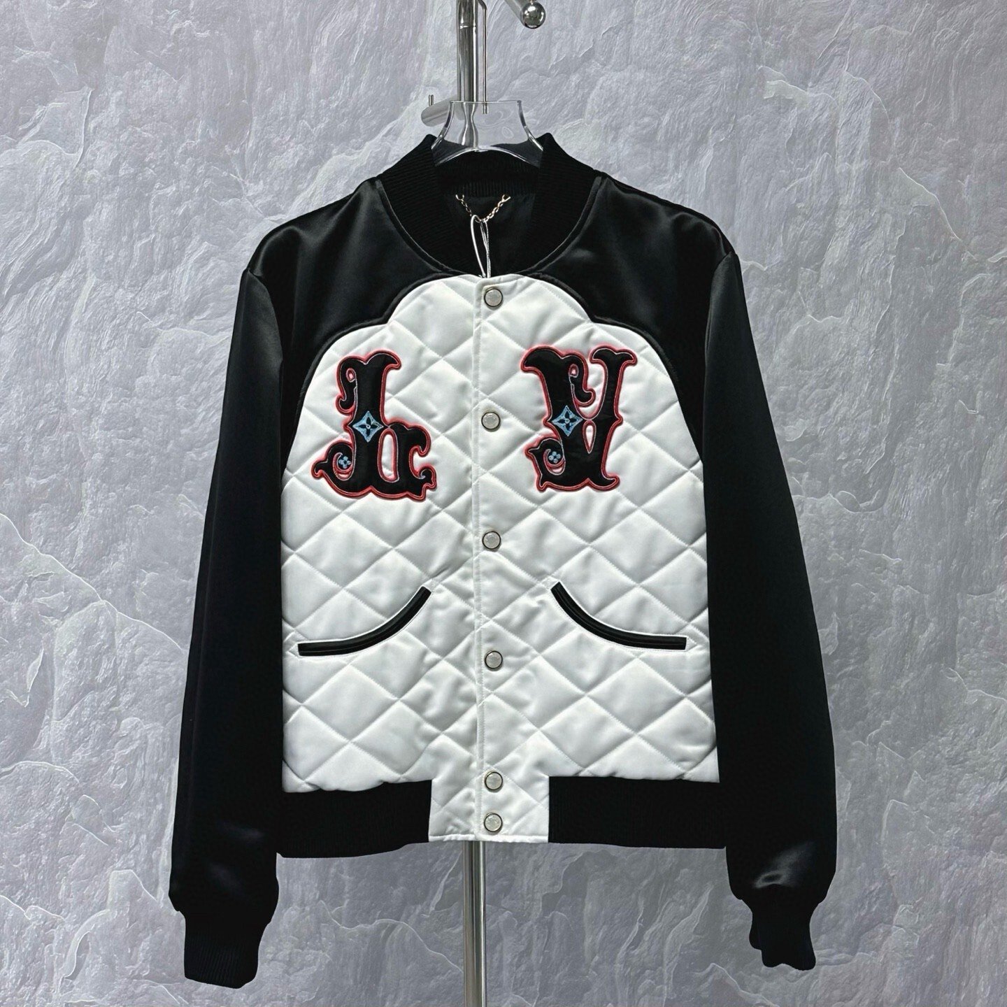 Louis Vuitton FW24 Pearl Button Baseball Jacket