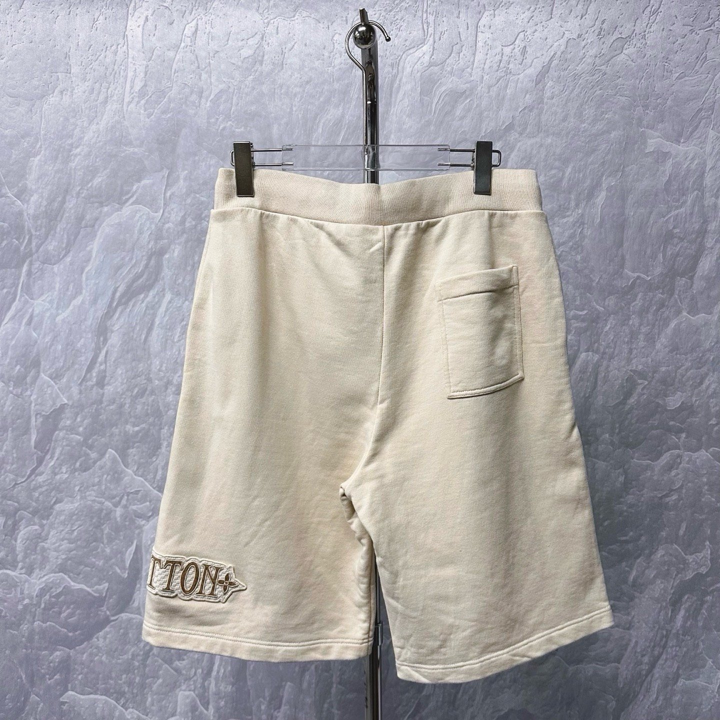 Louis Vuitton FW25 Embroidered Patch Shorts — label