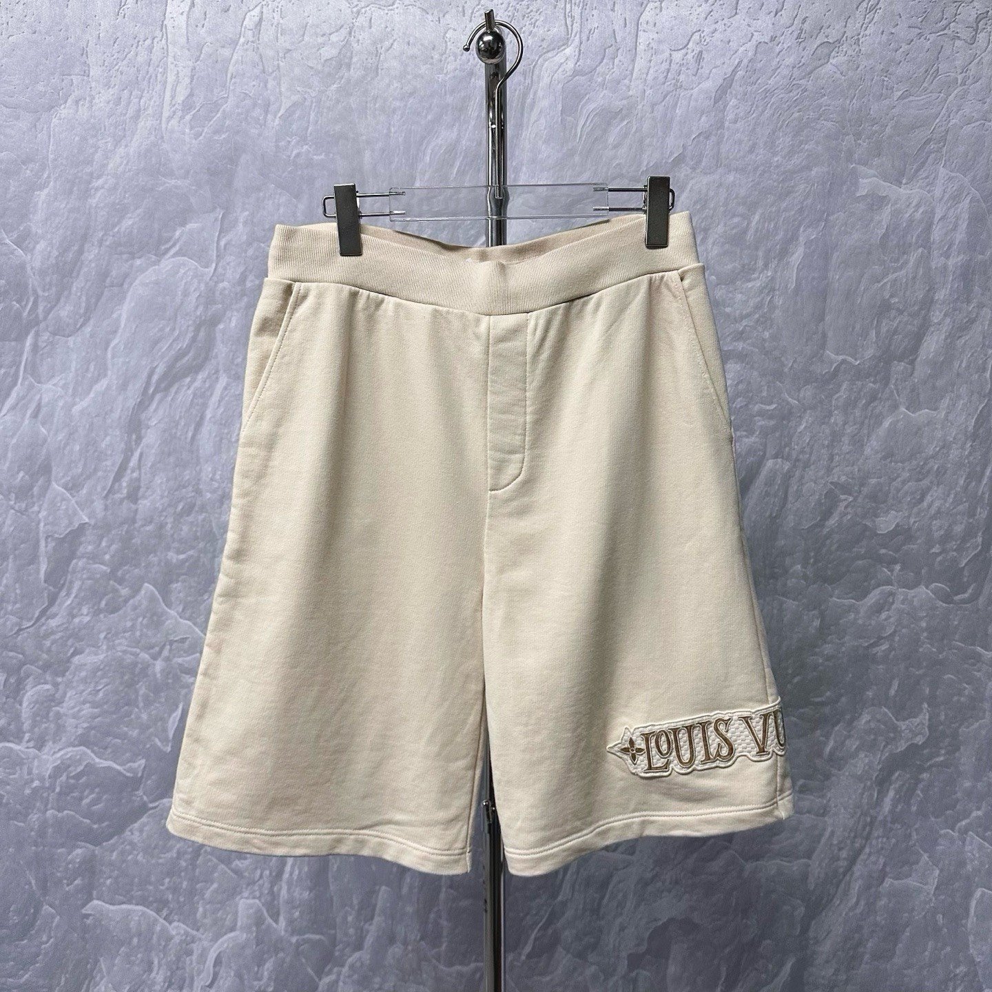 Louis Vuitton FW25 Embroidered Patch Shorts — front