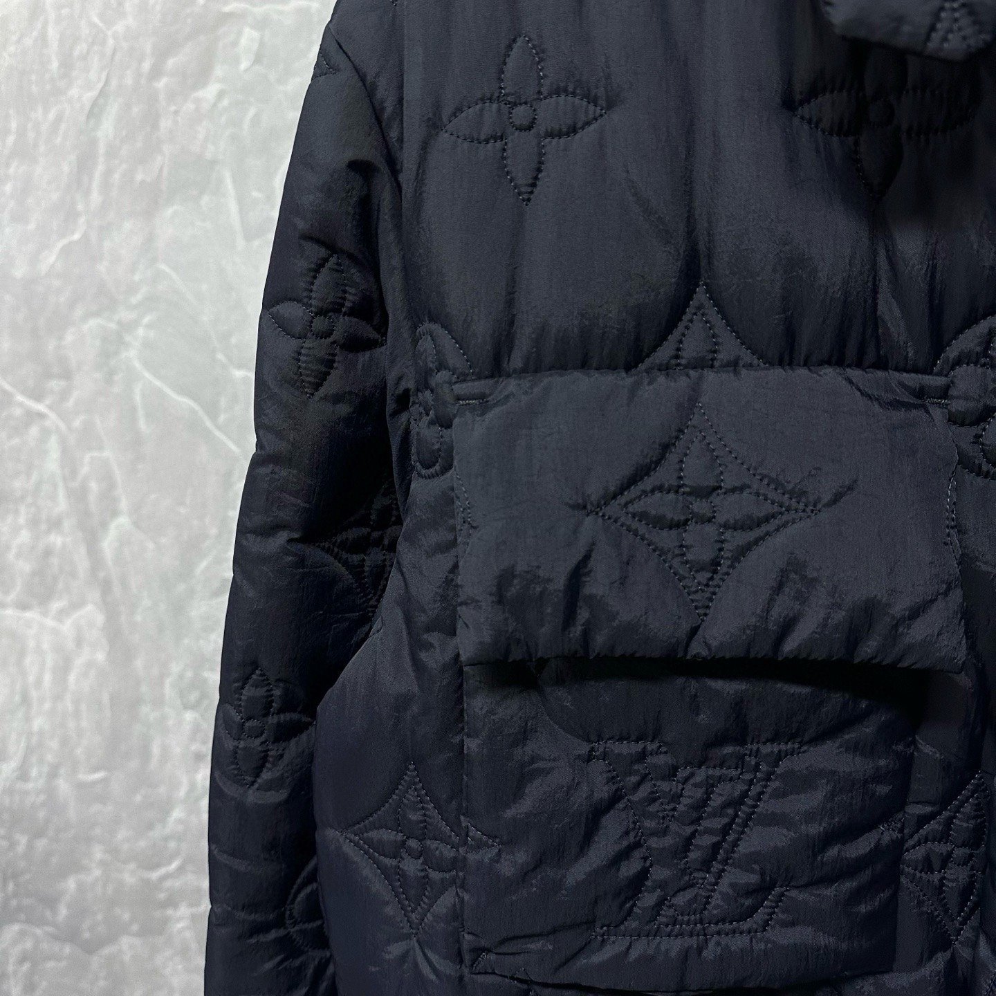 Louis Vuitton SS24 Quilted Monogram Padded Jacket — detail