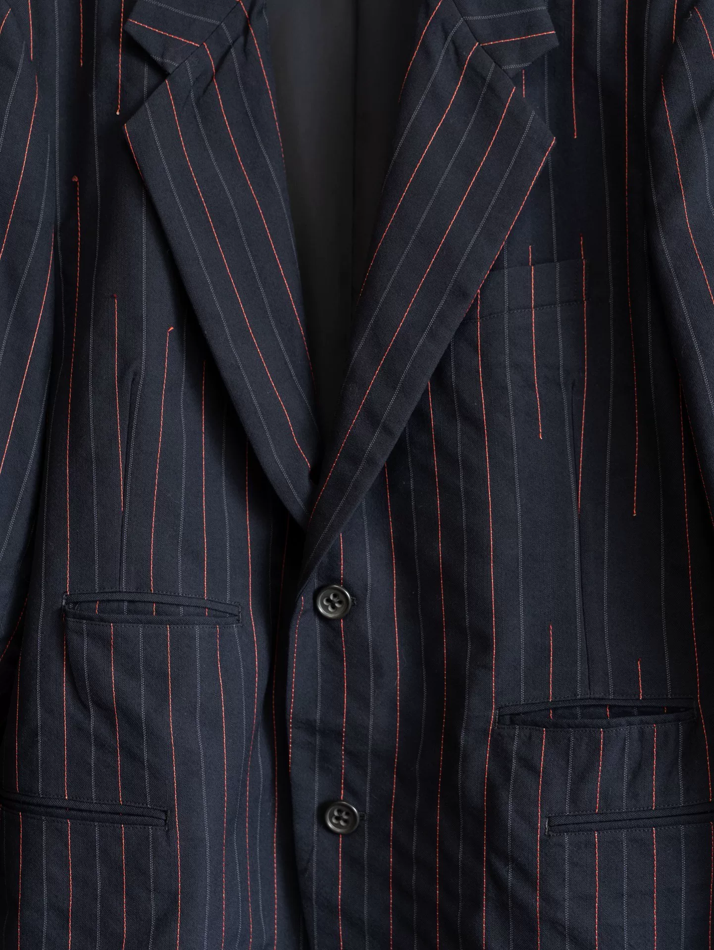 Yohji Yamamoto 03AW Striped Runway Coat — label