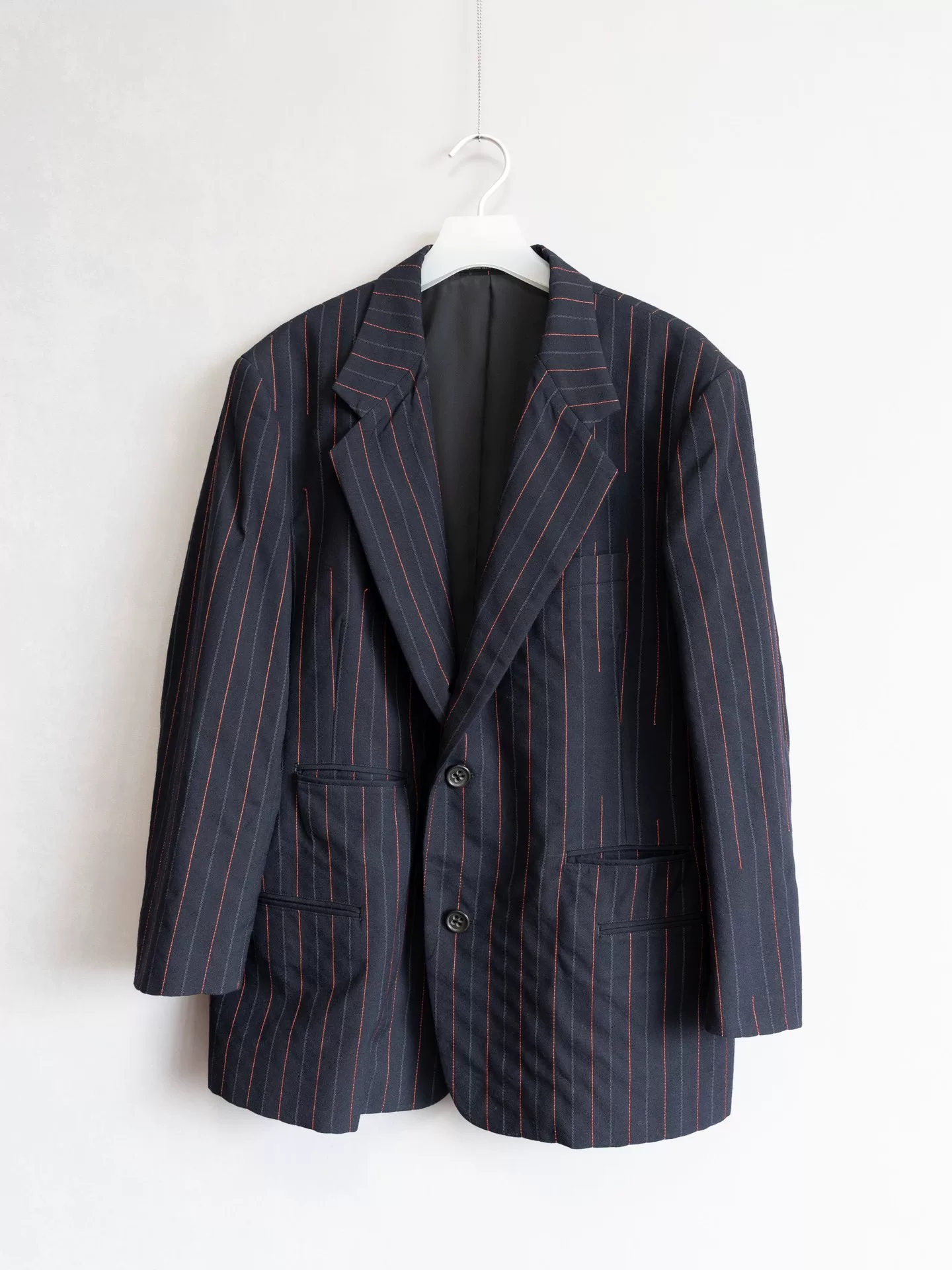 Yohji Yamamoto 03AW Striped Runway Coat