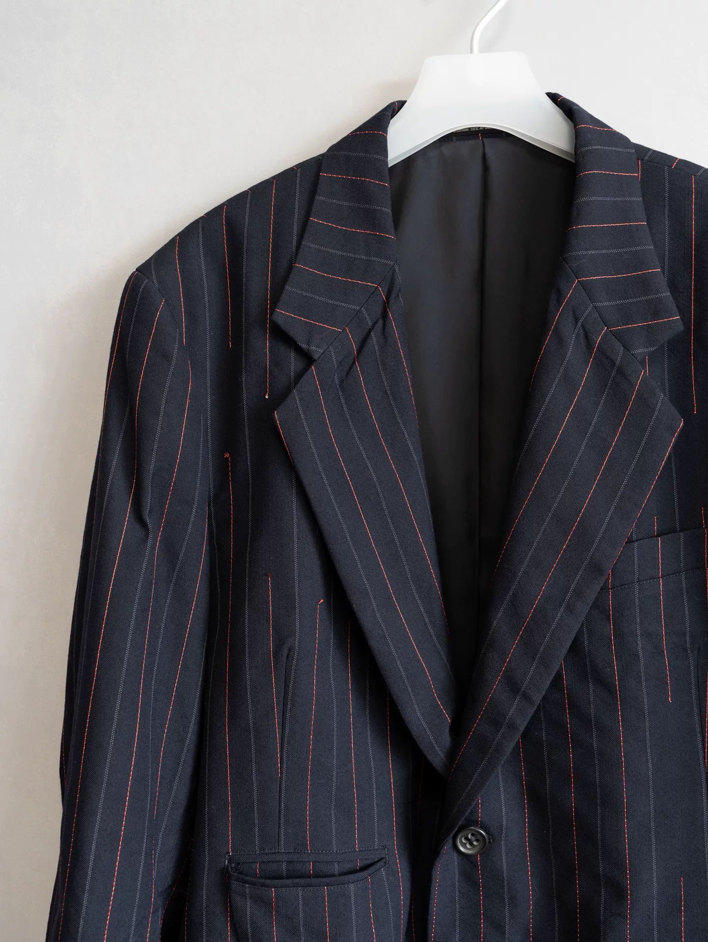 Yohji Yamamoto 03AW Striped Runway Coat — back