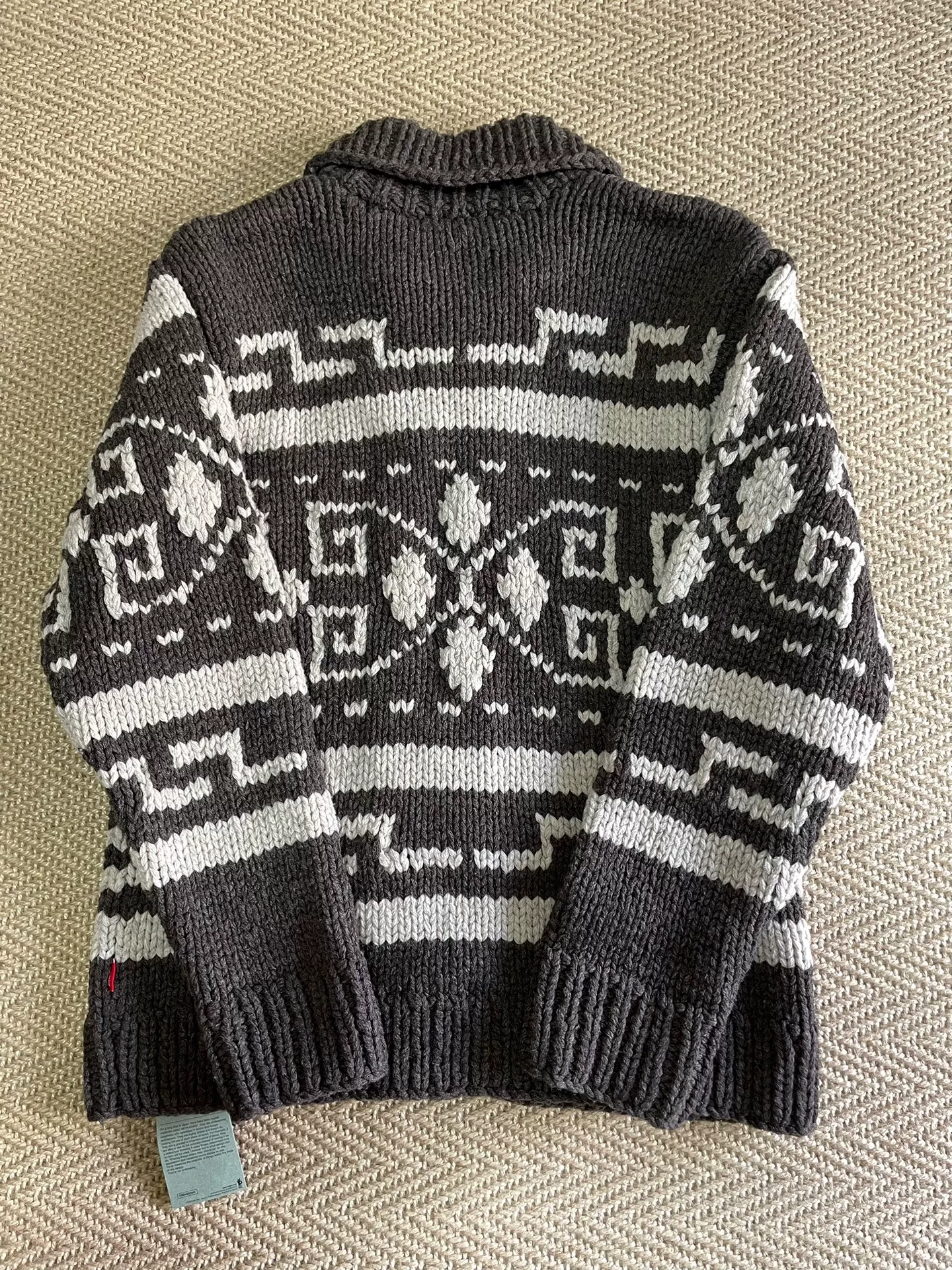 WTAPS Cowichan Wool Sweater 13AW — back