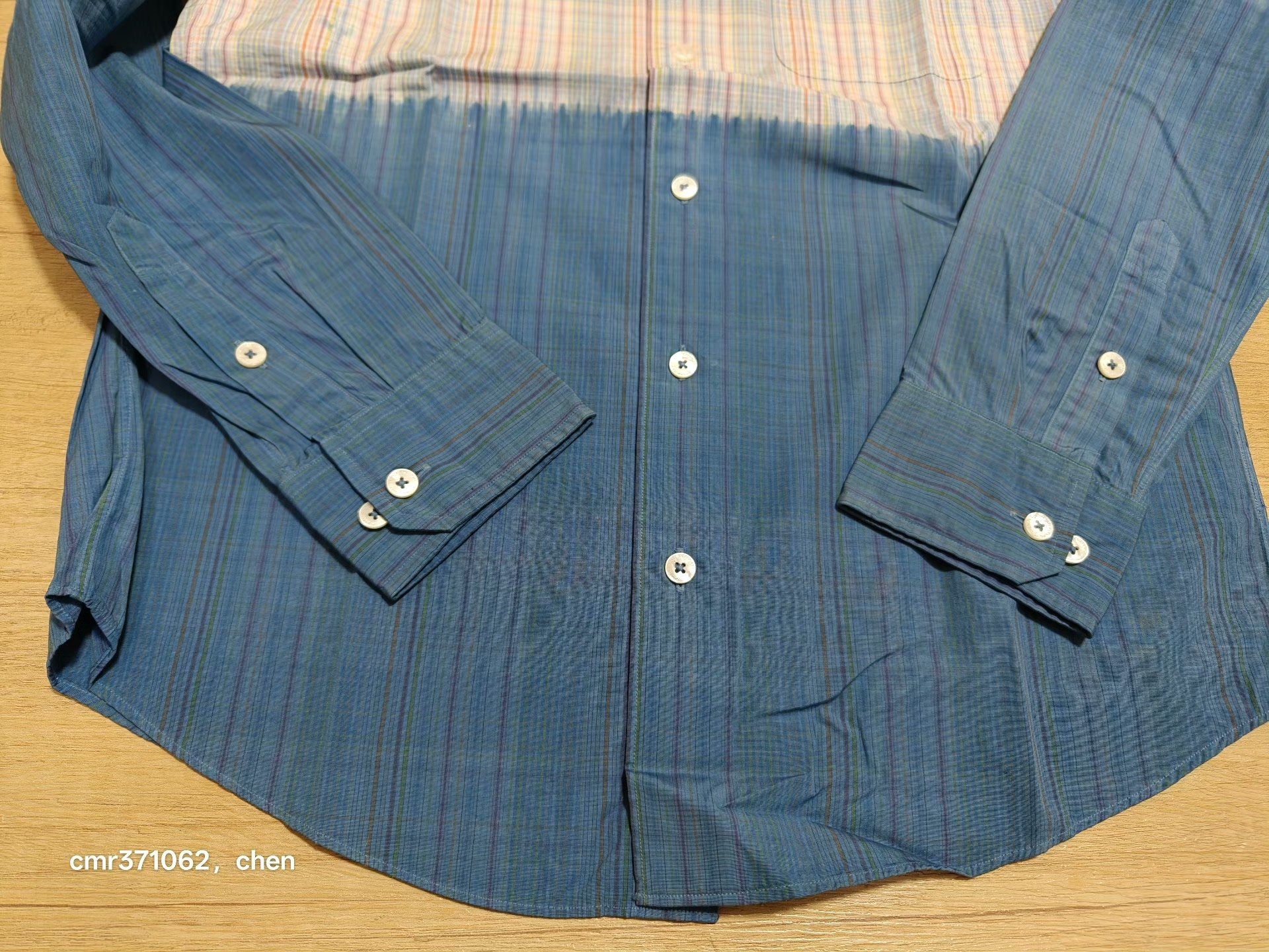 visvim 13ss lungta 2 Tone B.D Shirt — back