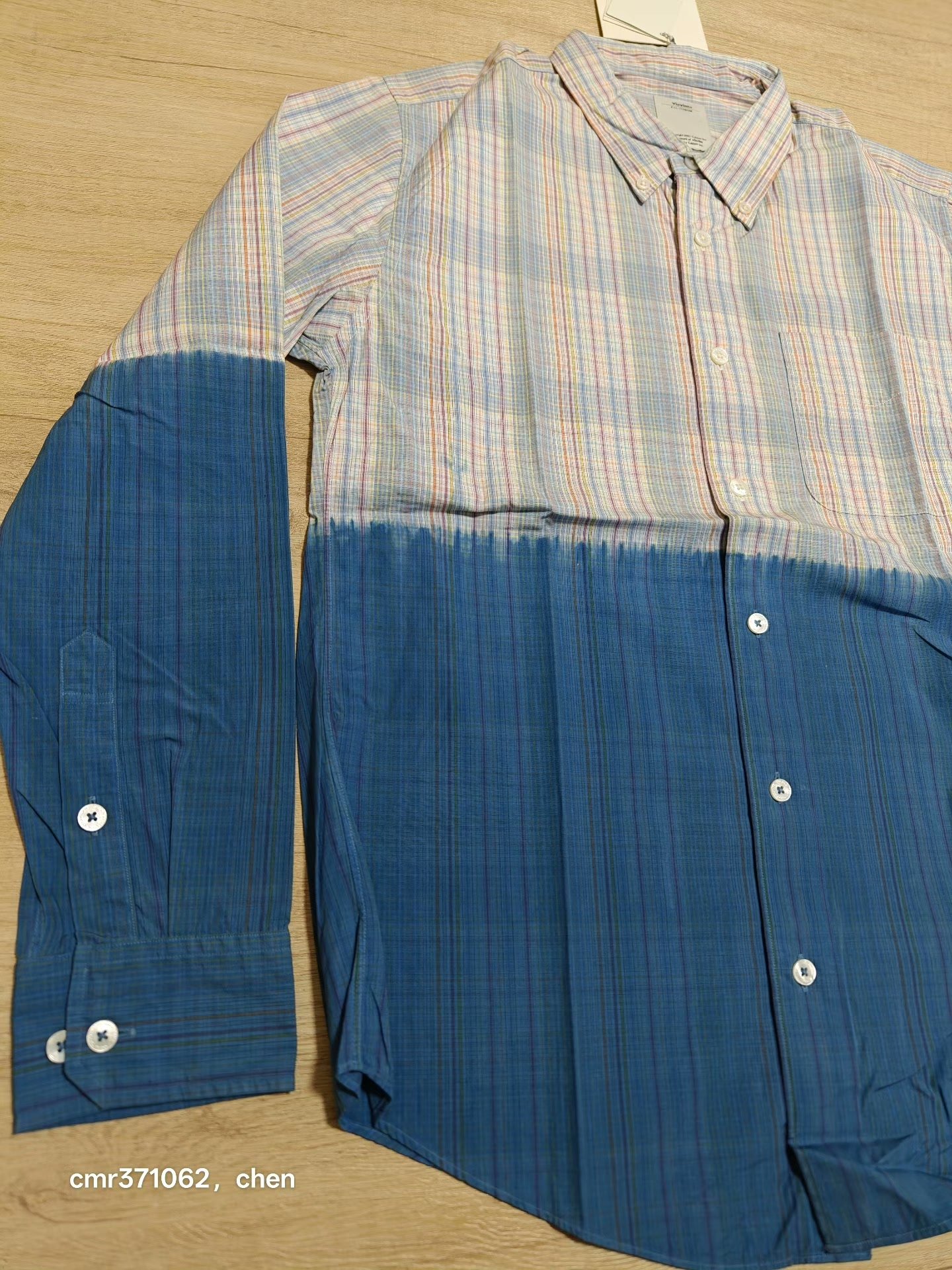 visvim 13ss lungta 2 Tone B.D Shirt — front
