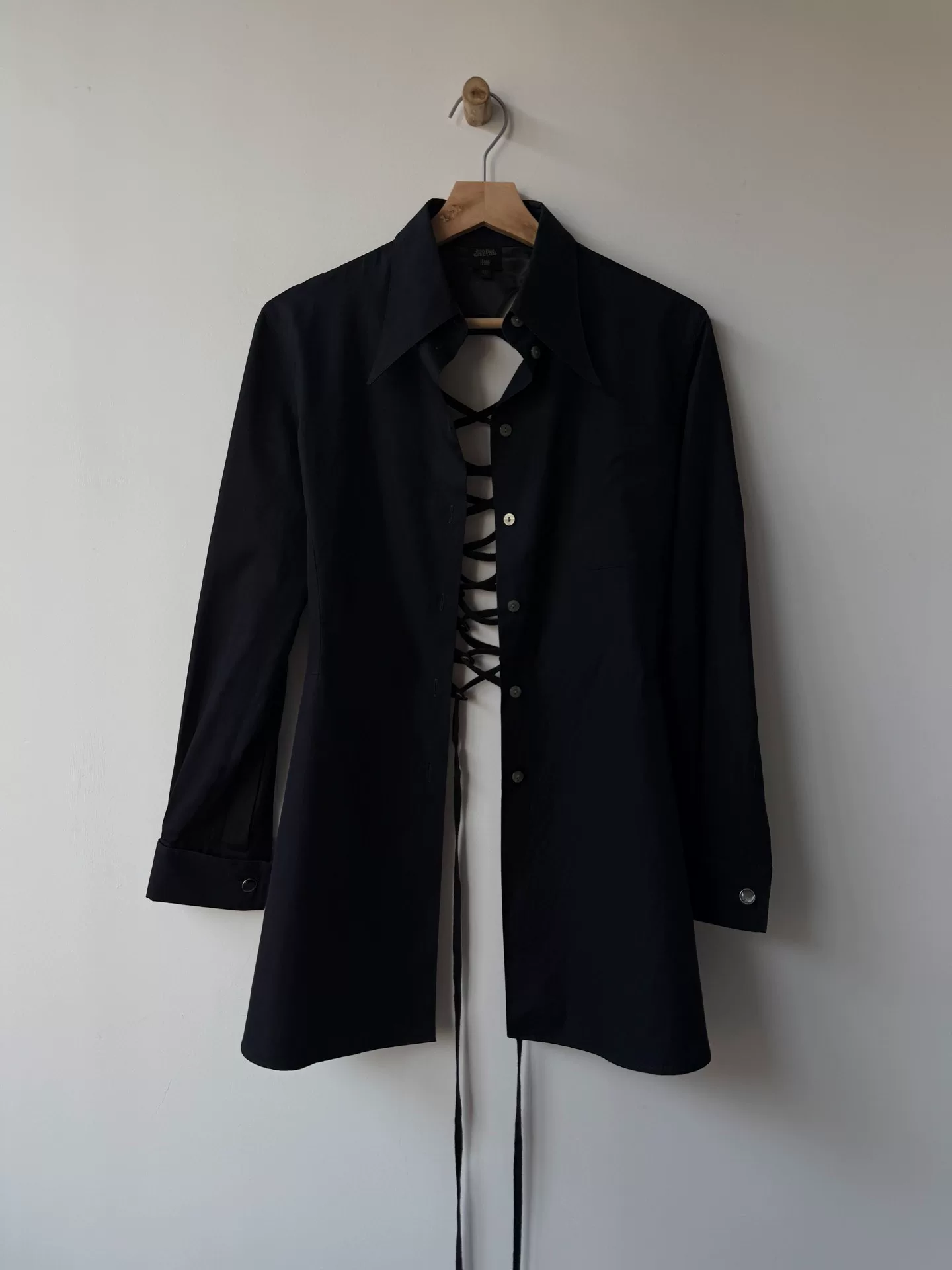 Jean Paul Gaultier Back Cut-Out Lacing Shirt — front