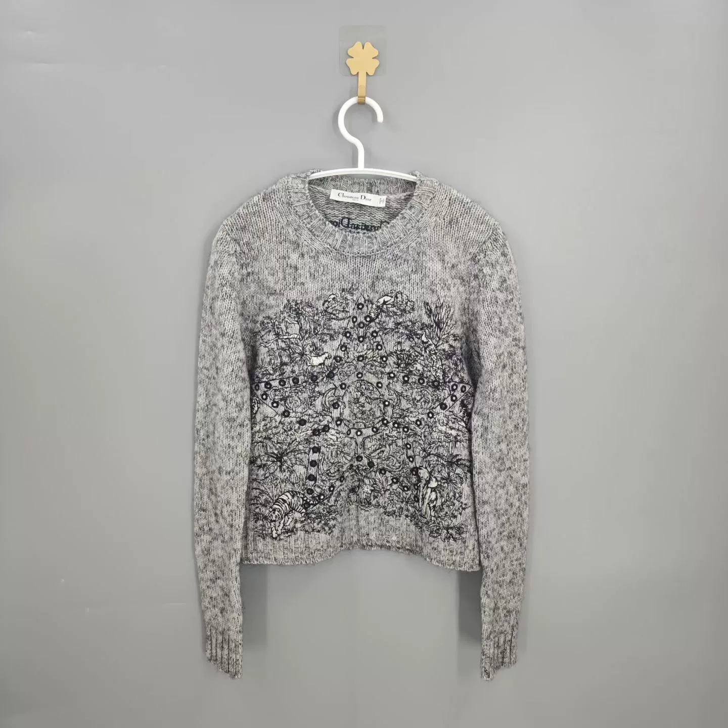 Dior Lucky Star Gray Sweater