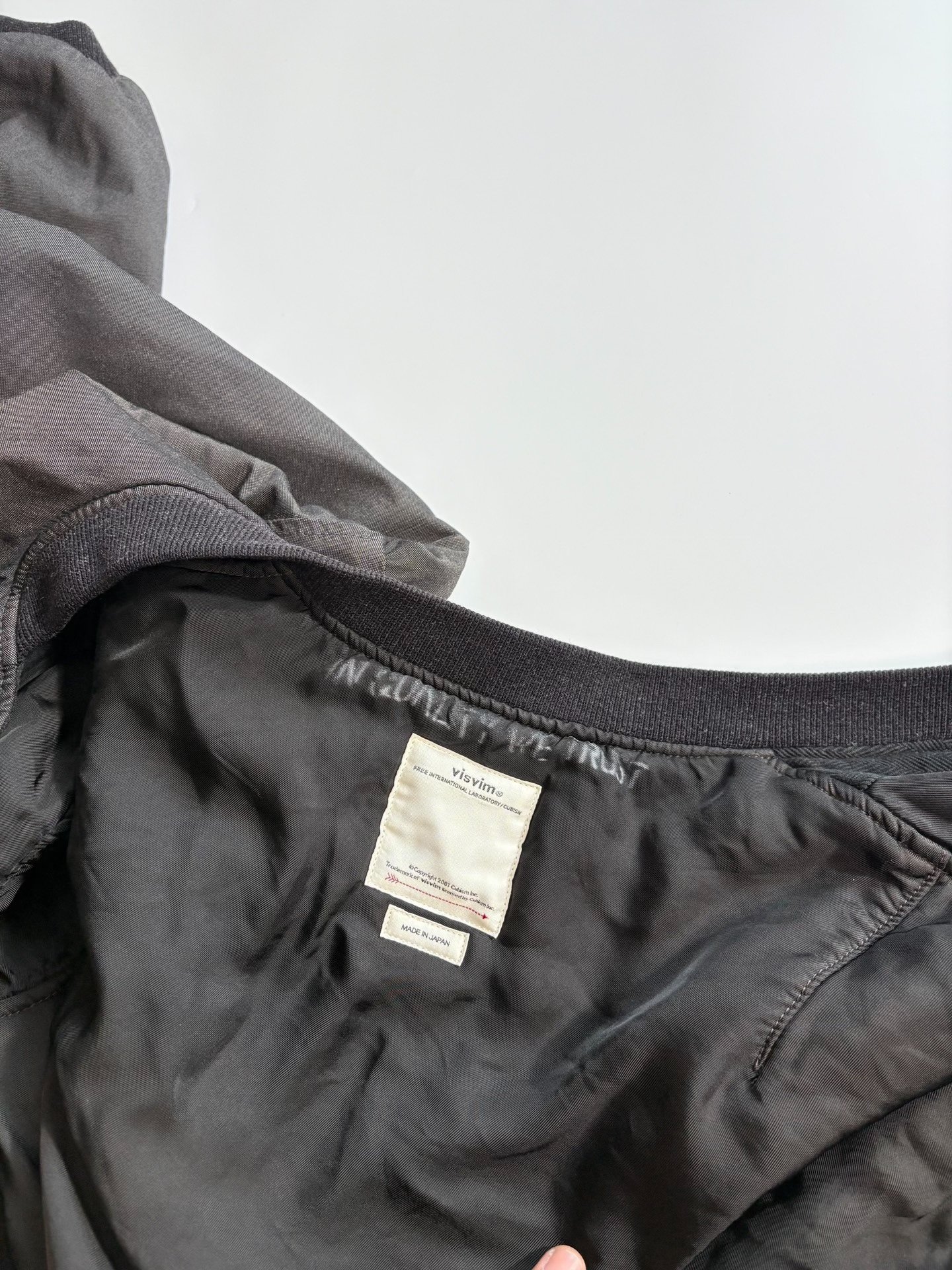 VISVIM THORSON II MA1 Mud-Dyed Jacket — back