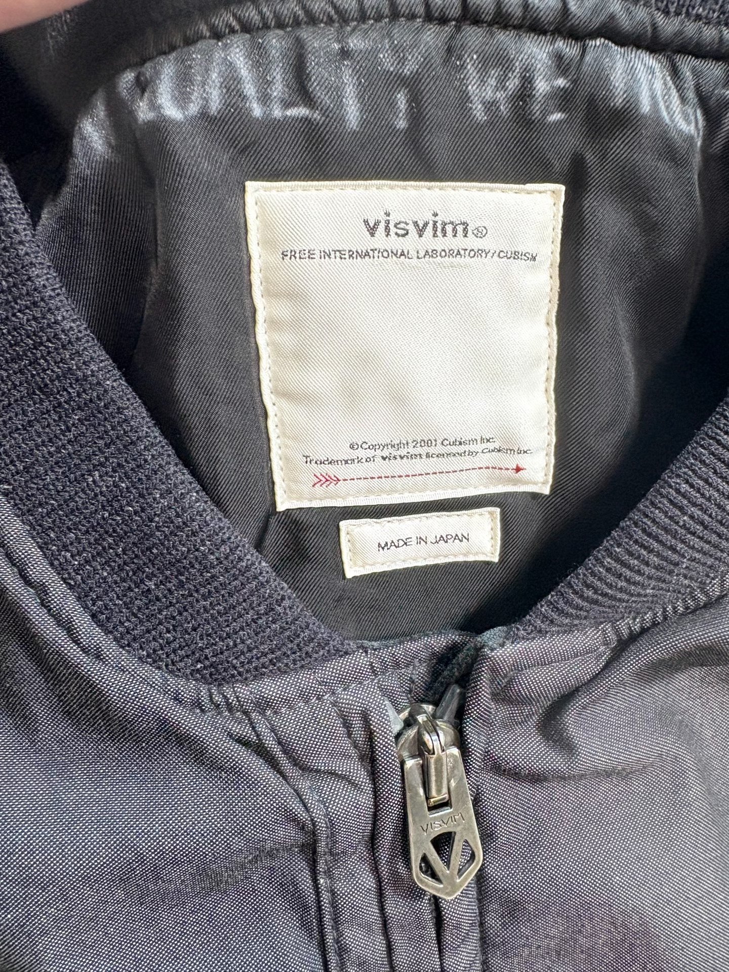 VISVIM THORSON II MA1 Mud-Dyed Jacket — detail