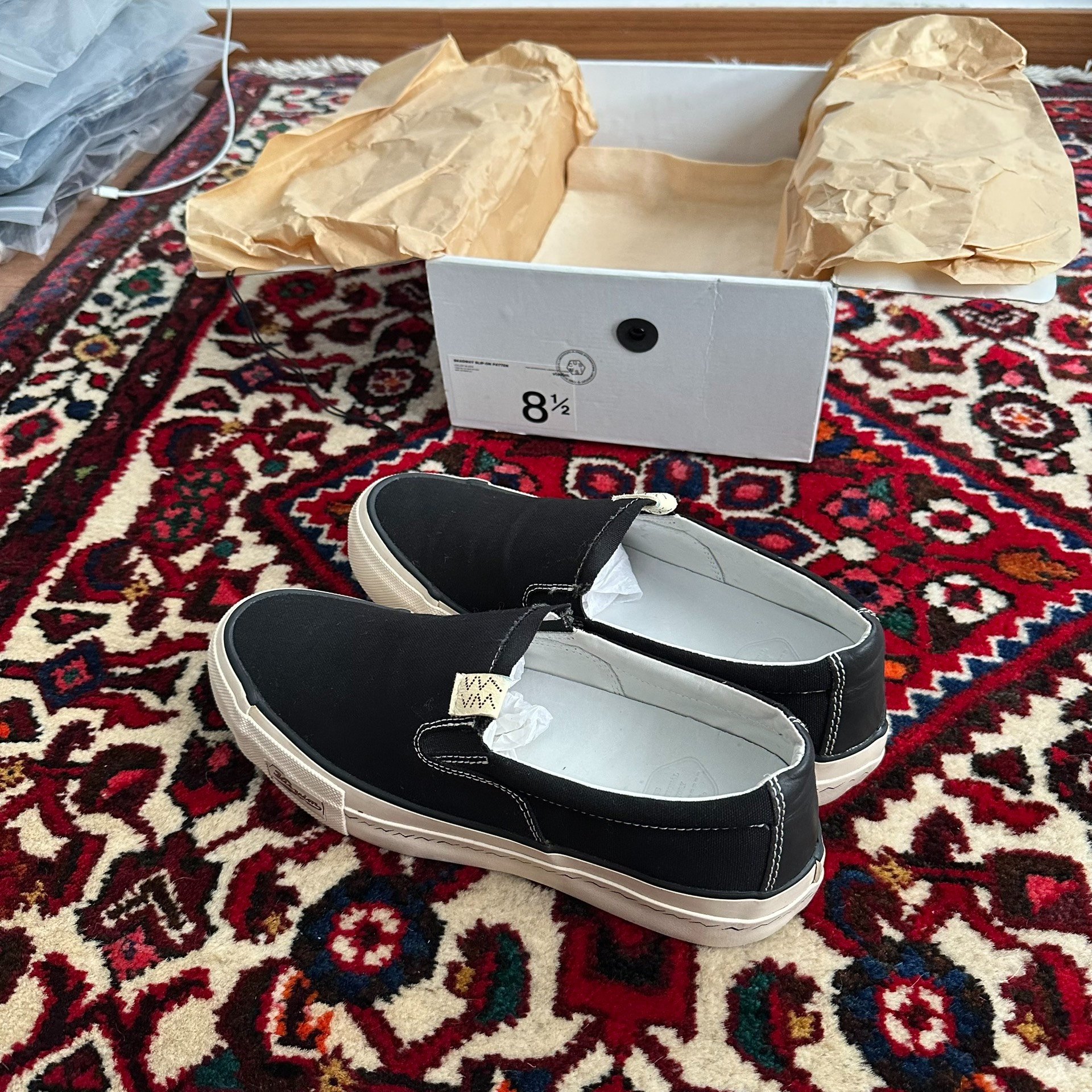visvim 19AW Skagway Patten Canvas Shoes — detail