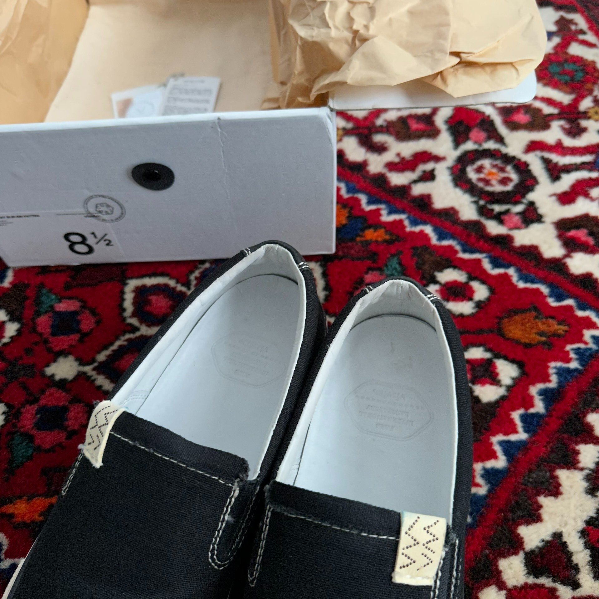 visvim 19AW Skagway Patten Canvas Shoes — label