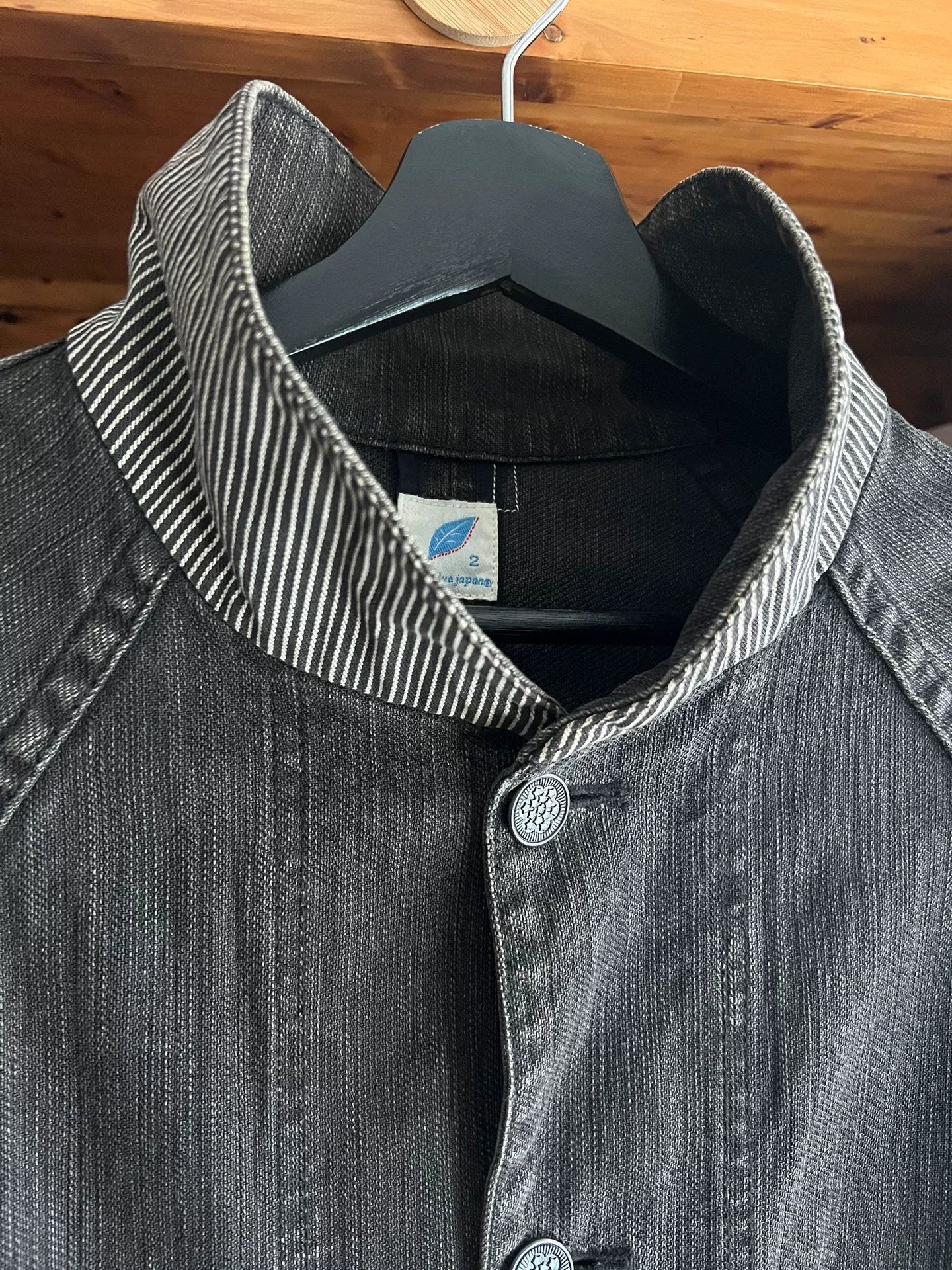 Pure Blue Japan Shawl Collar Jacket — back