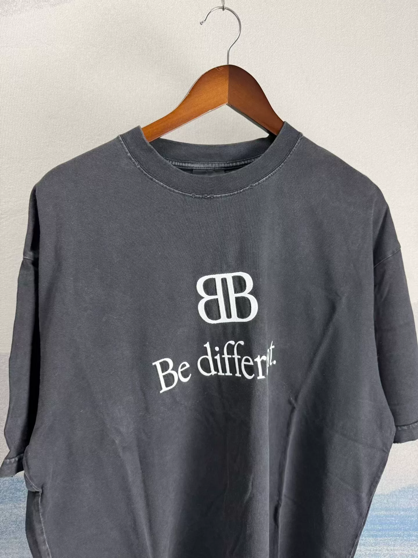 Balenciaga Be Different Short-Sleeve T-Shirt — front