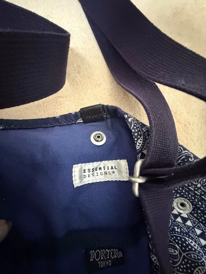 PORTER Bandana Pattern Crossbody Bag — front