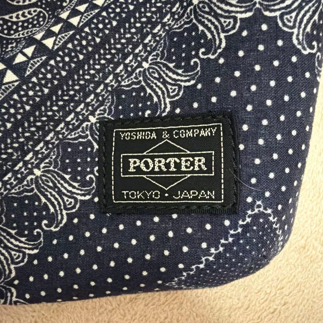 PORTER Bandana Pattern Crossbody Bag — detail