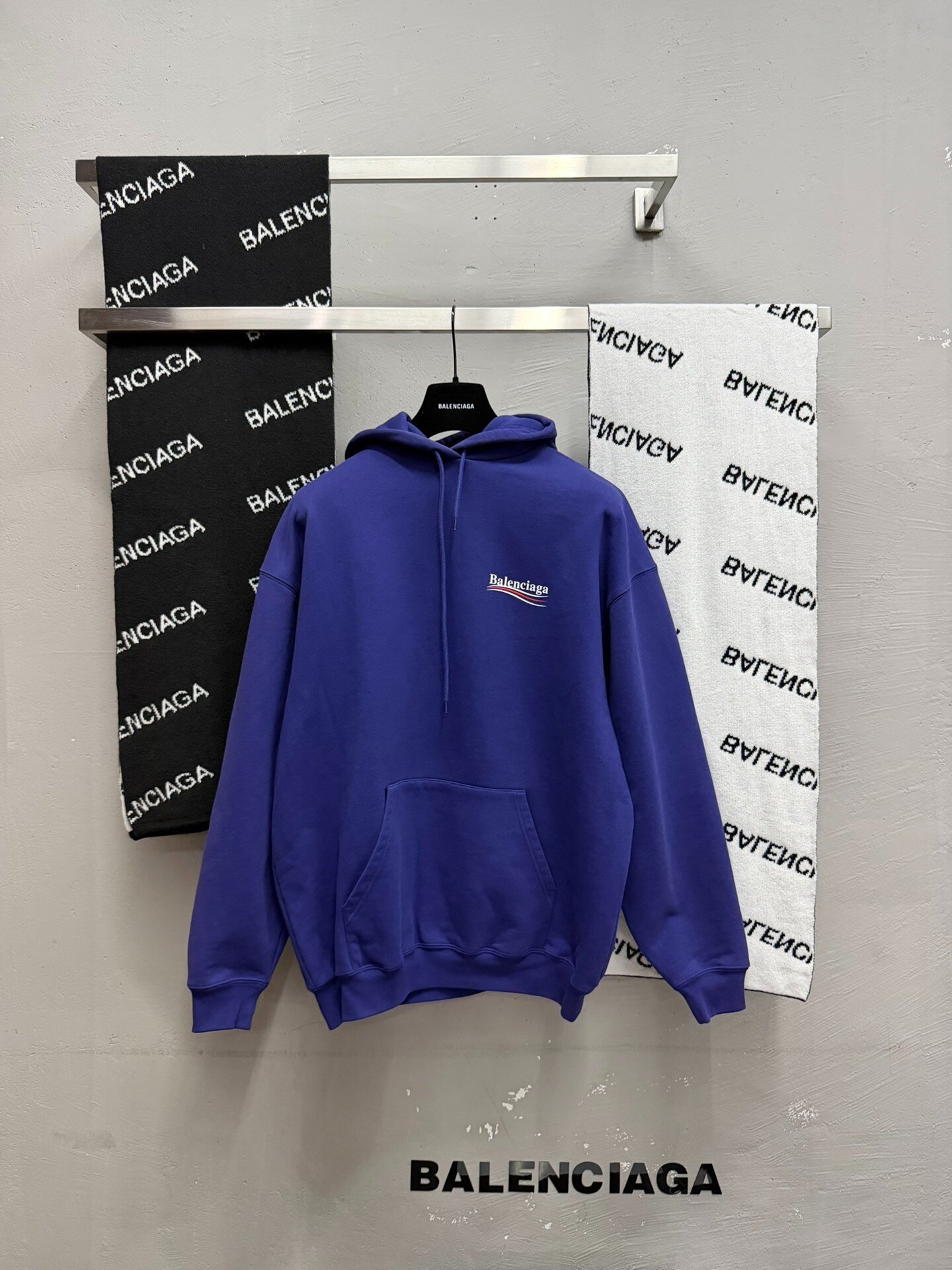 Balenciaga Purple Coke Logo Hoodie