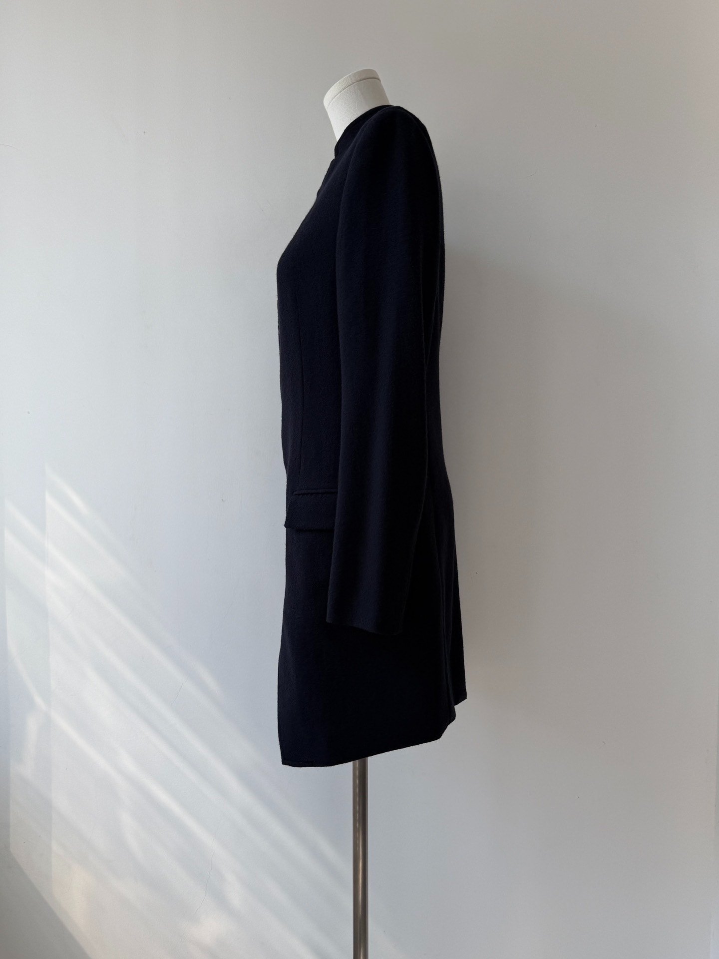 Yohji Yamamoto Y's Wool Stand Collar Coat — back