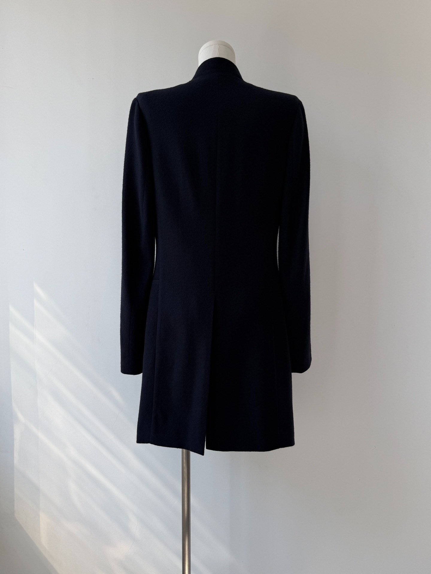Yohji Yamamoto Y's Wool Stand Collar Coat — label