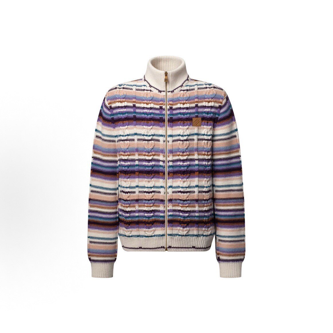 Louis Vuitton Multicolor Stripe Cable-Knit Jacket