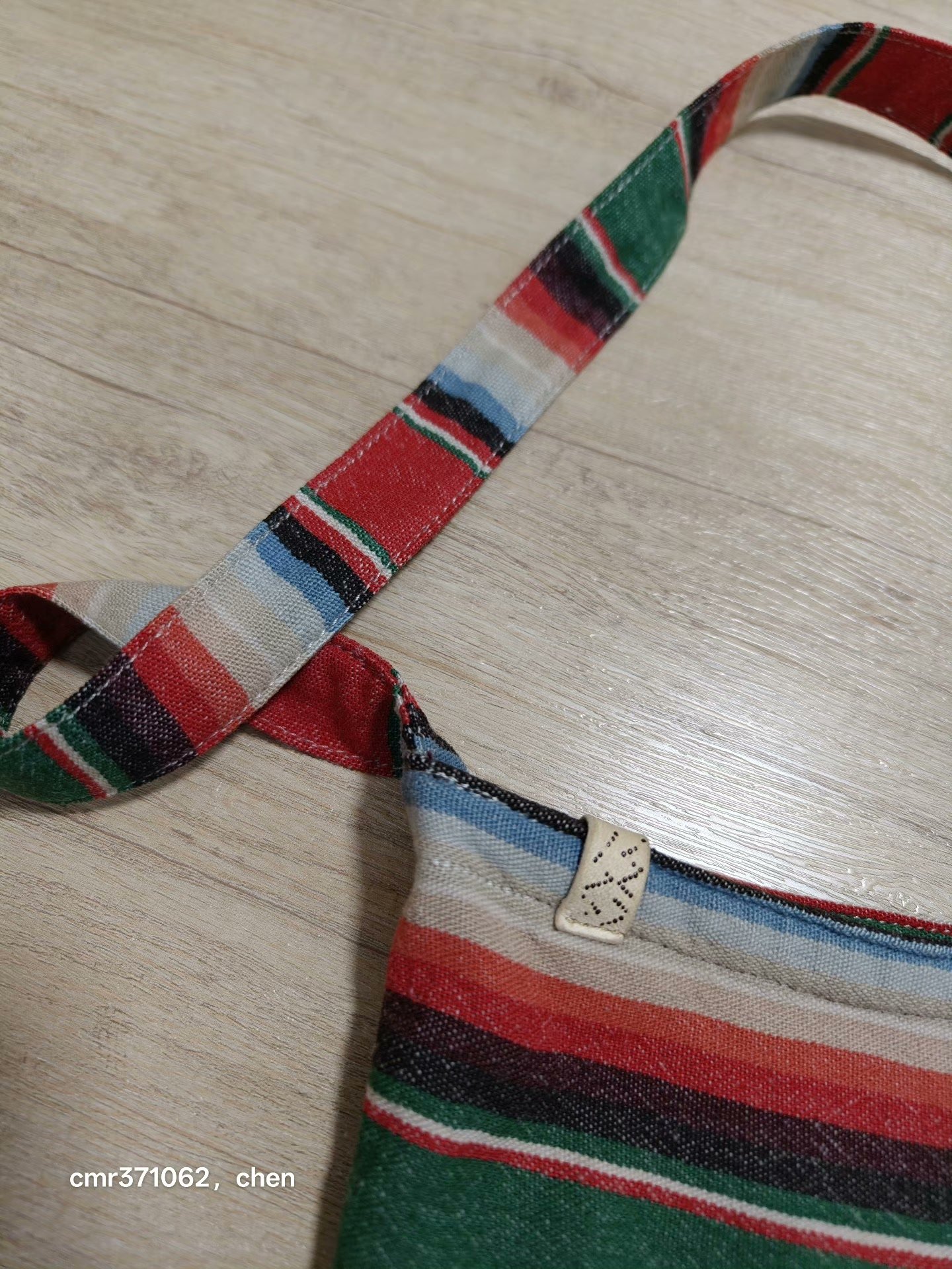 VISVIM 18SS MUSETTE N.D.CHIMAYO Limited Rainbow Bag — front