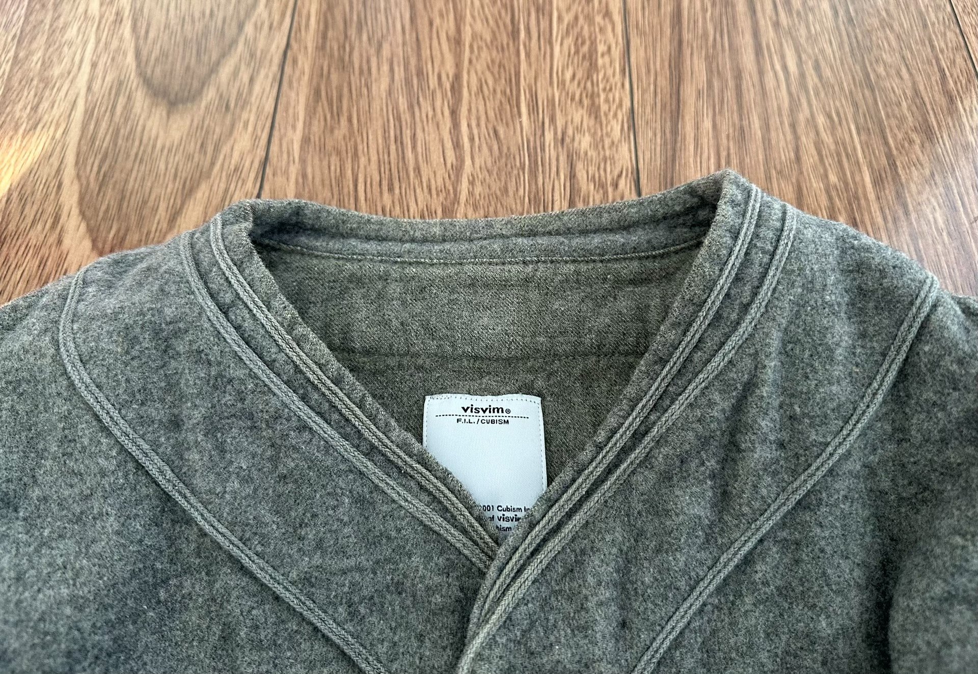 VISVIM DUGOUT SHIRT L/S WOOL/LINEN 17SS — detail