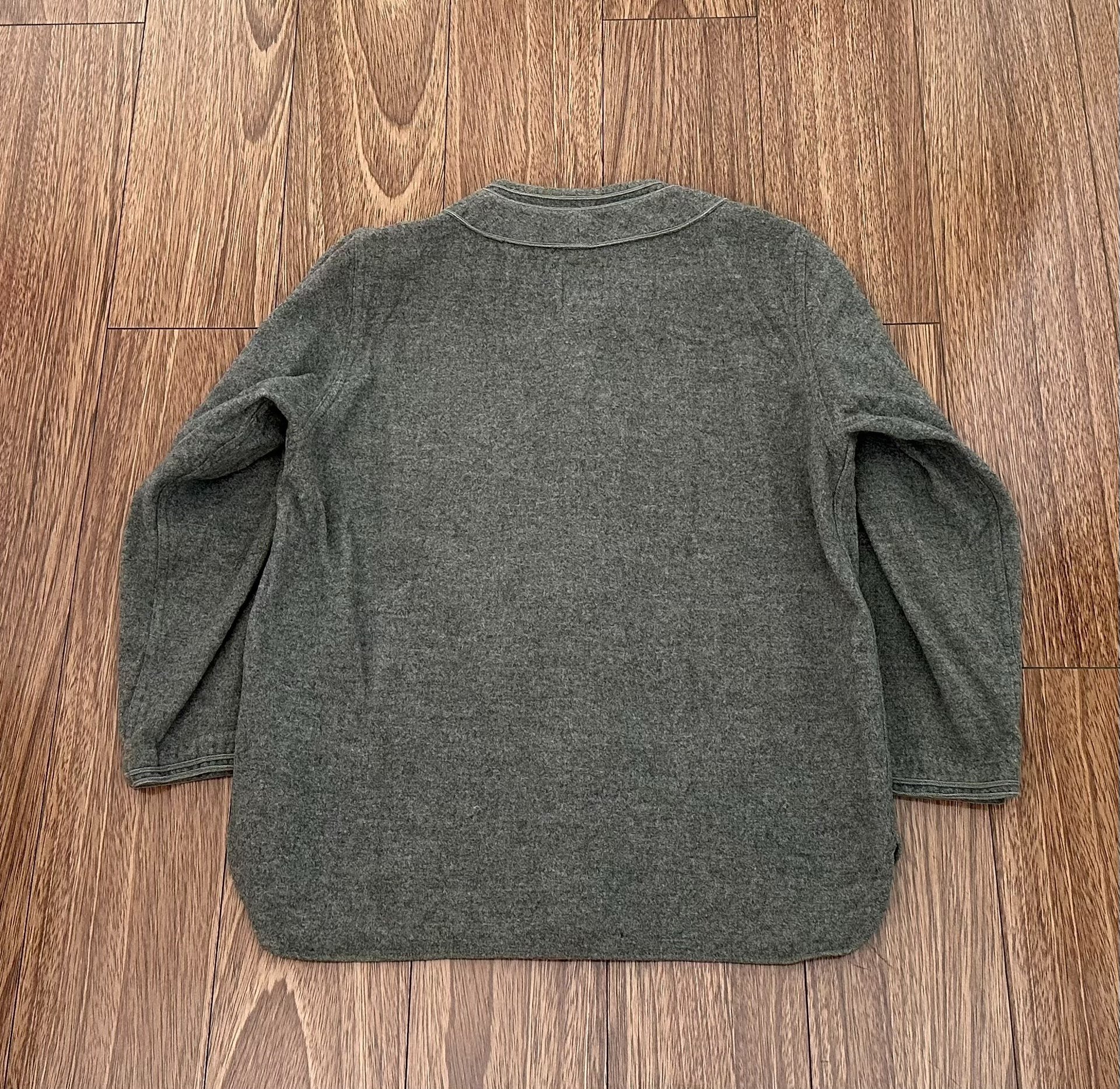 VISVIM DUGOUT SHIRT L/S WOOL/LINEN 17SS — front